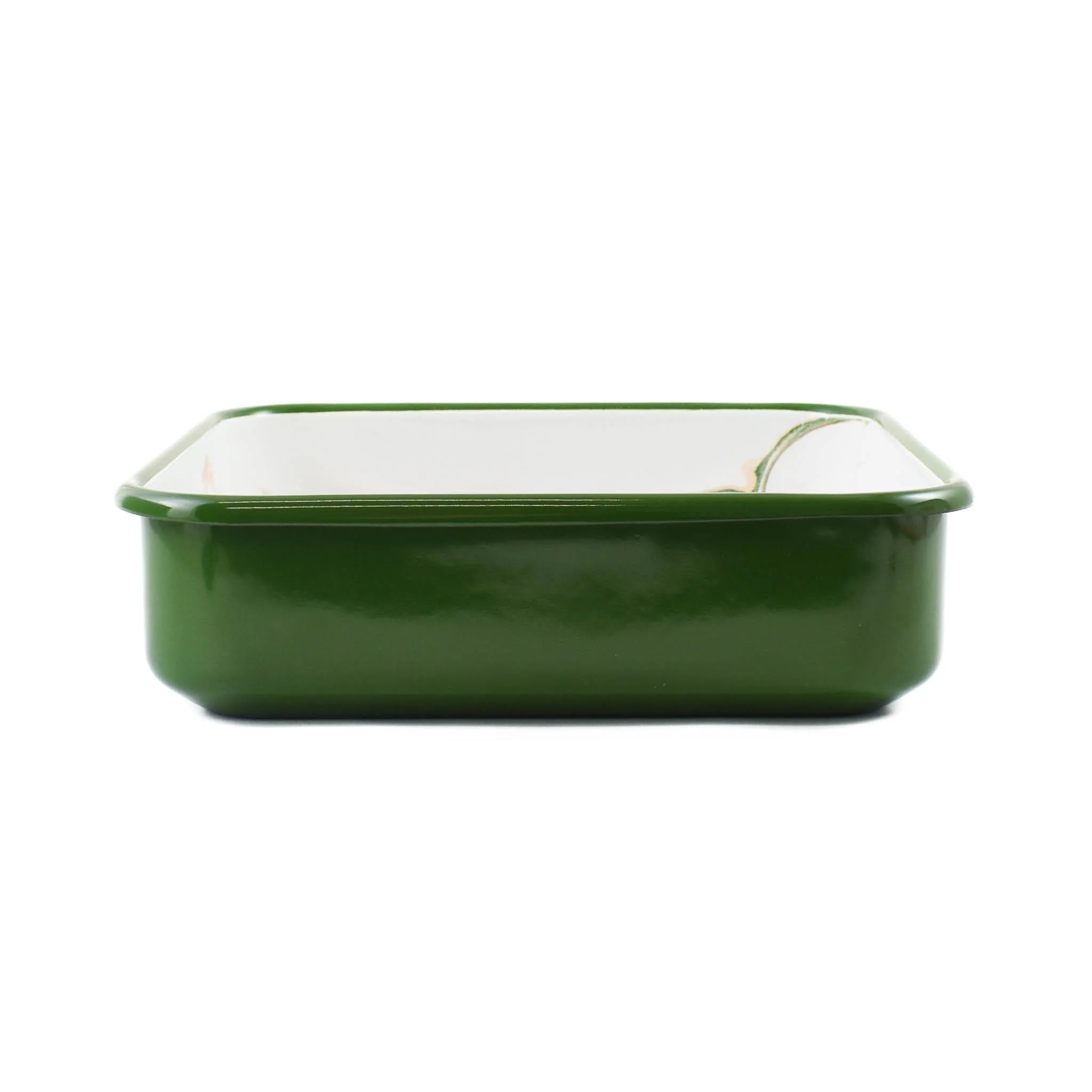 Green Marble Enamel Square Roasting & Serving Dish, 22cm - Image 2