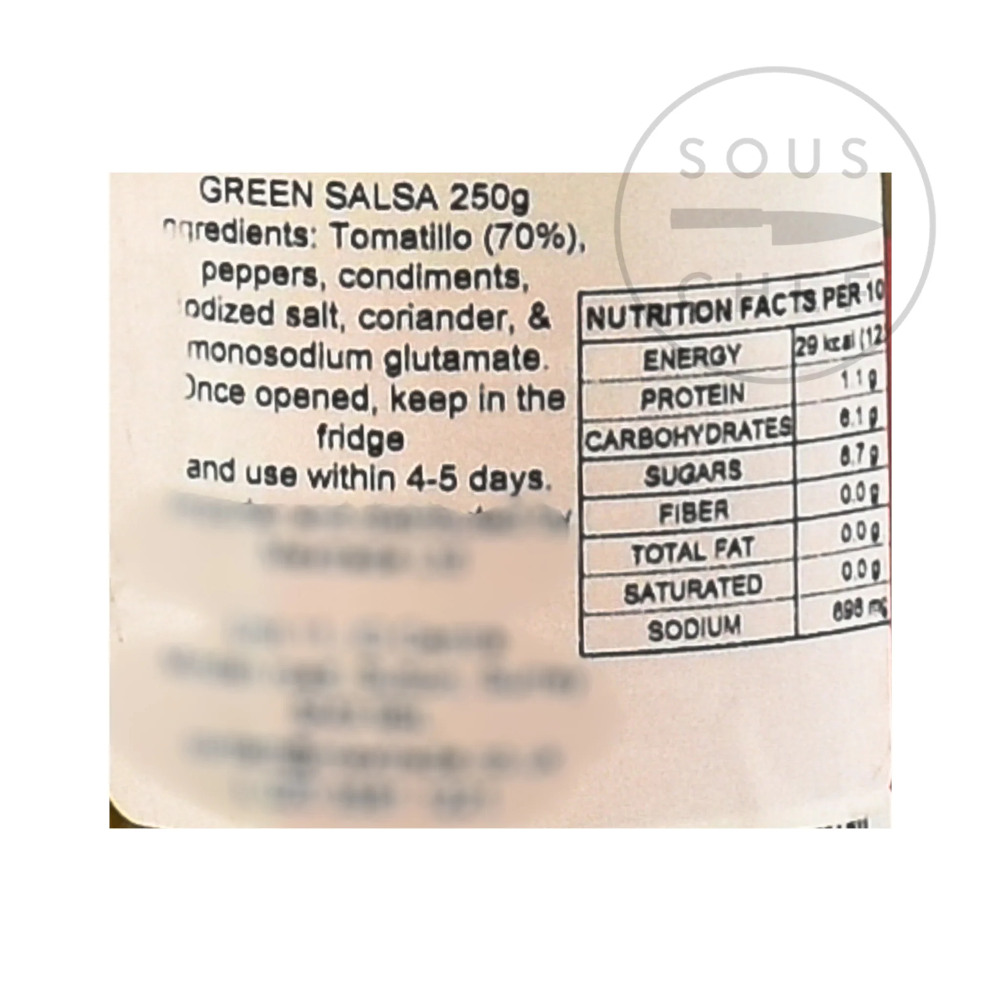 Green Mexican Salsa, 250g - Image 3