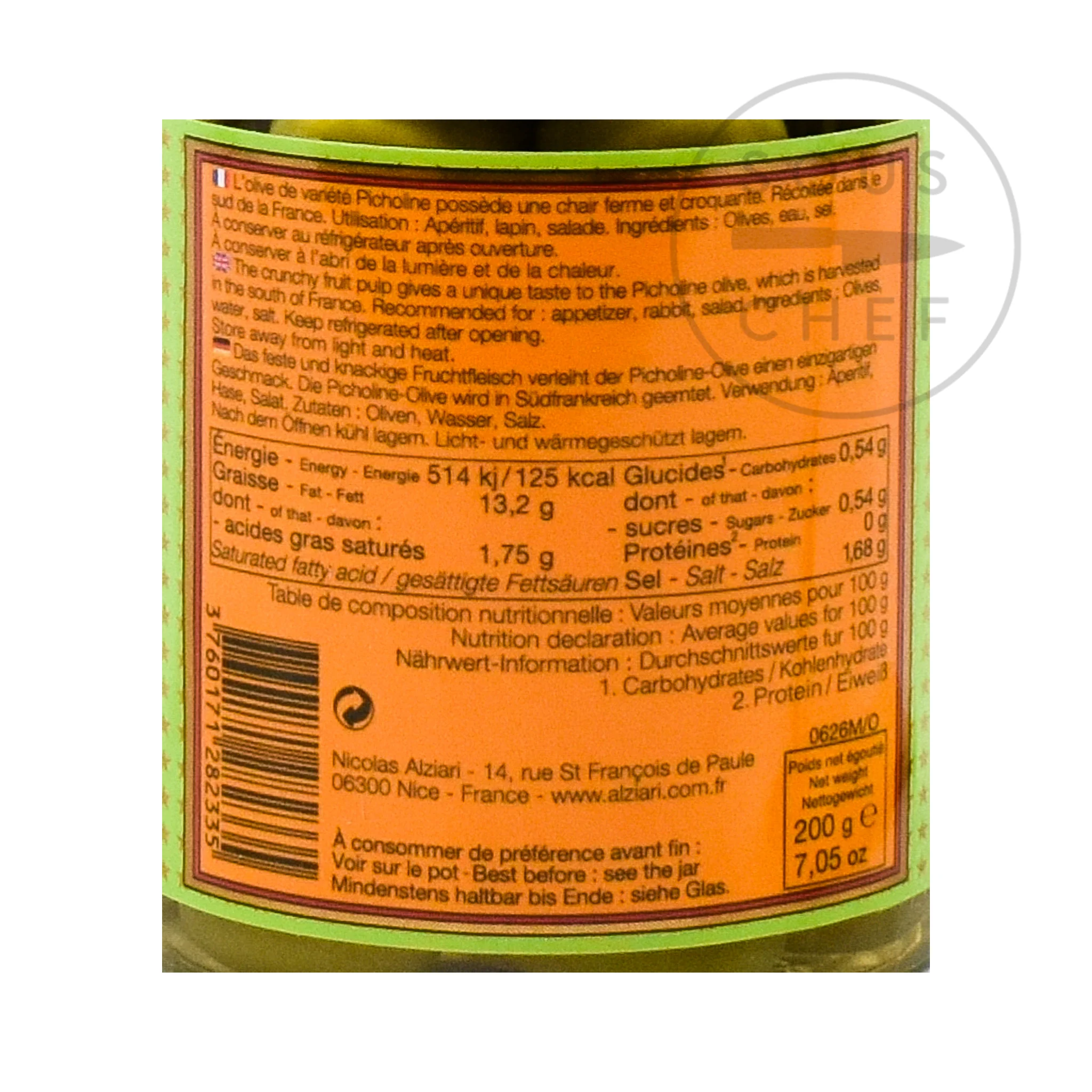 Nicolas Alziari Green Picholine Olives, 200g - Image 4