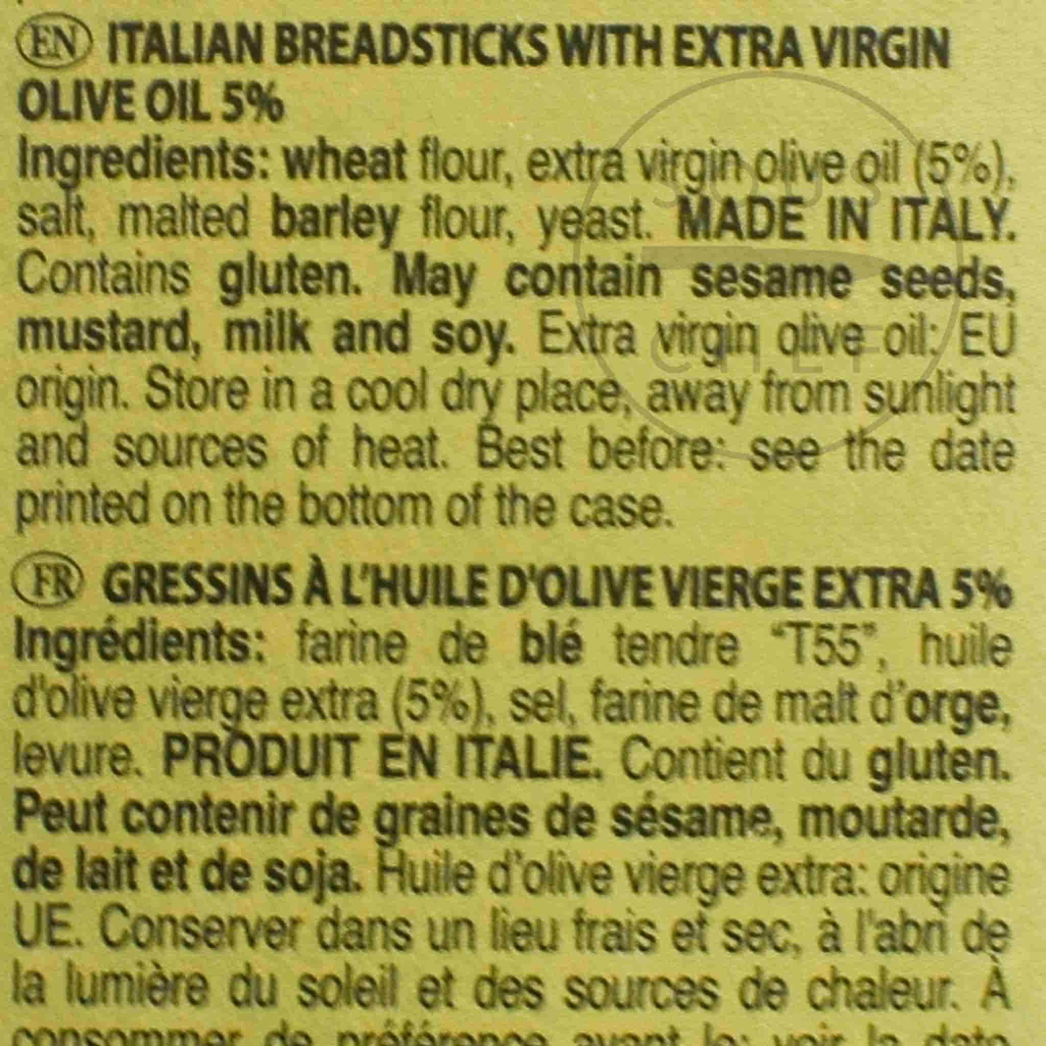 Grissini Traditional Extra Virgin Olive Oil Breadsticks, 125g - Image 3