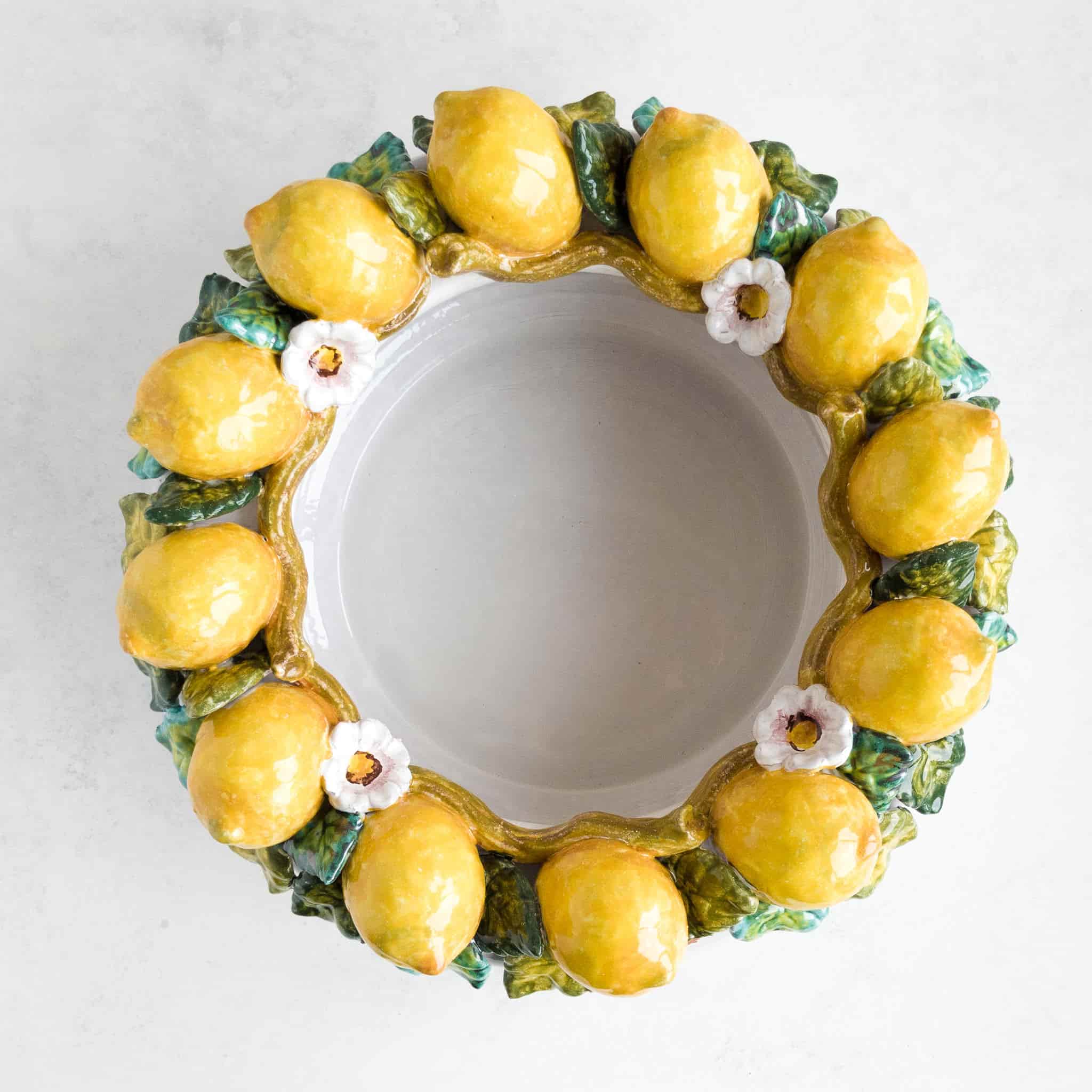 Handmade Tuscan Lemon Bowl, 35cm - Image 5