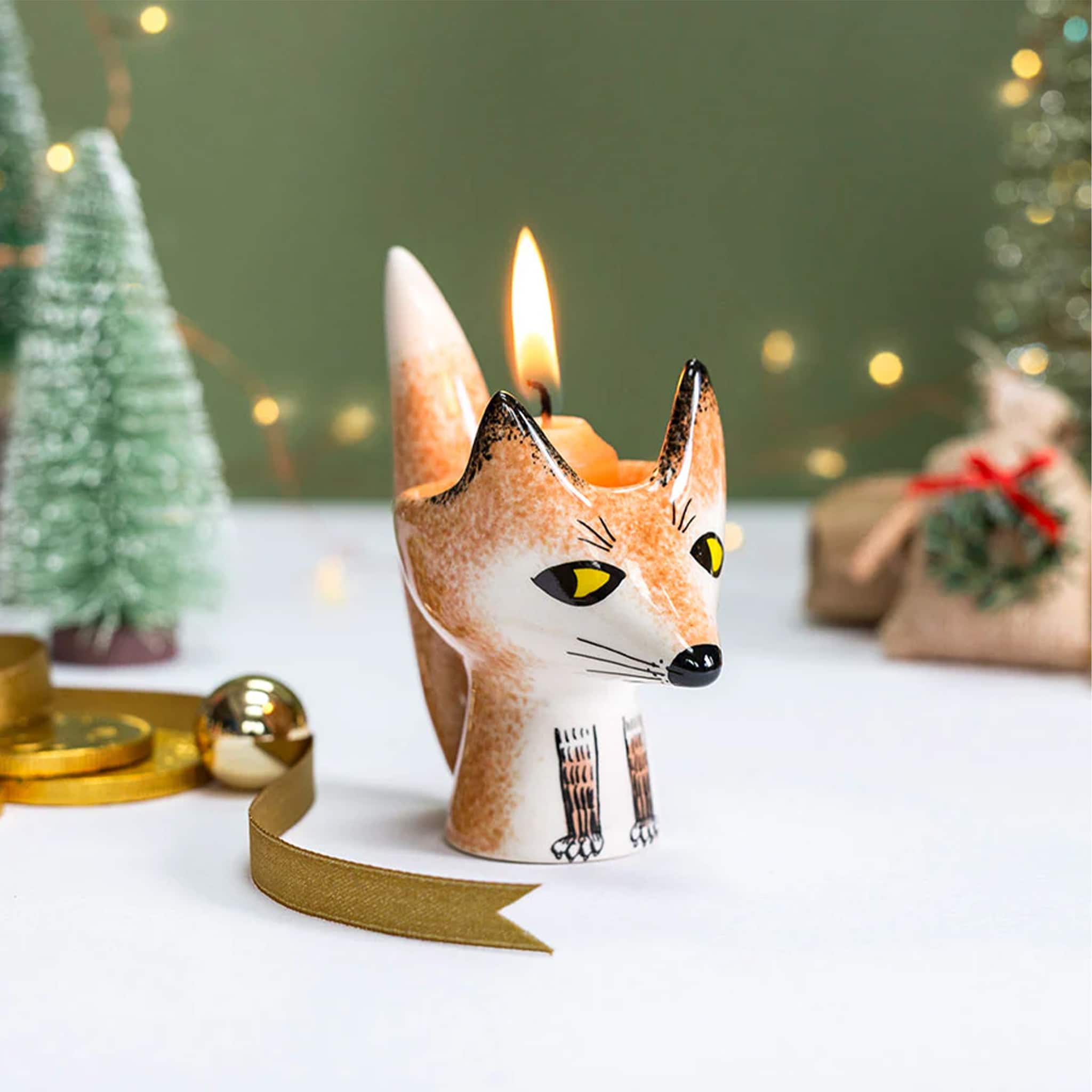 Hannah Turner Fox Egg Cup, 9cm - Image 2