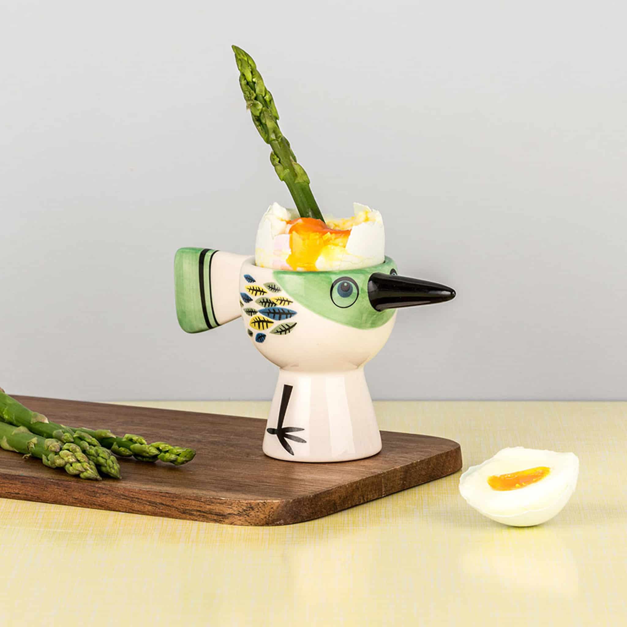 Hannah Turner Green Bird Egg Cup, 6cm - Image 2