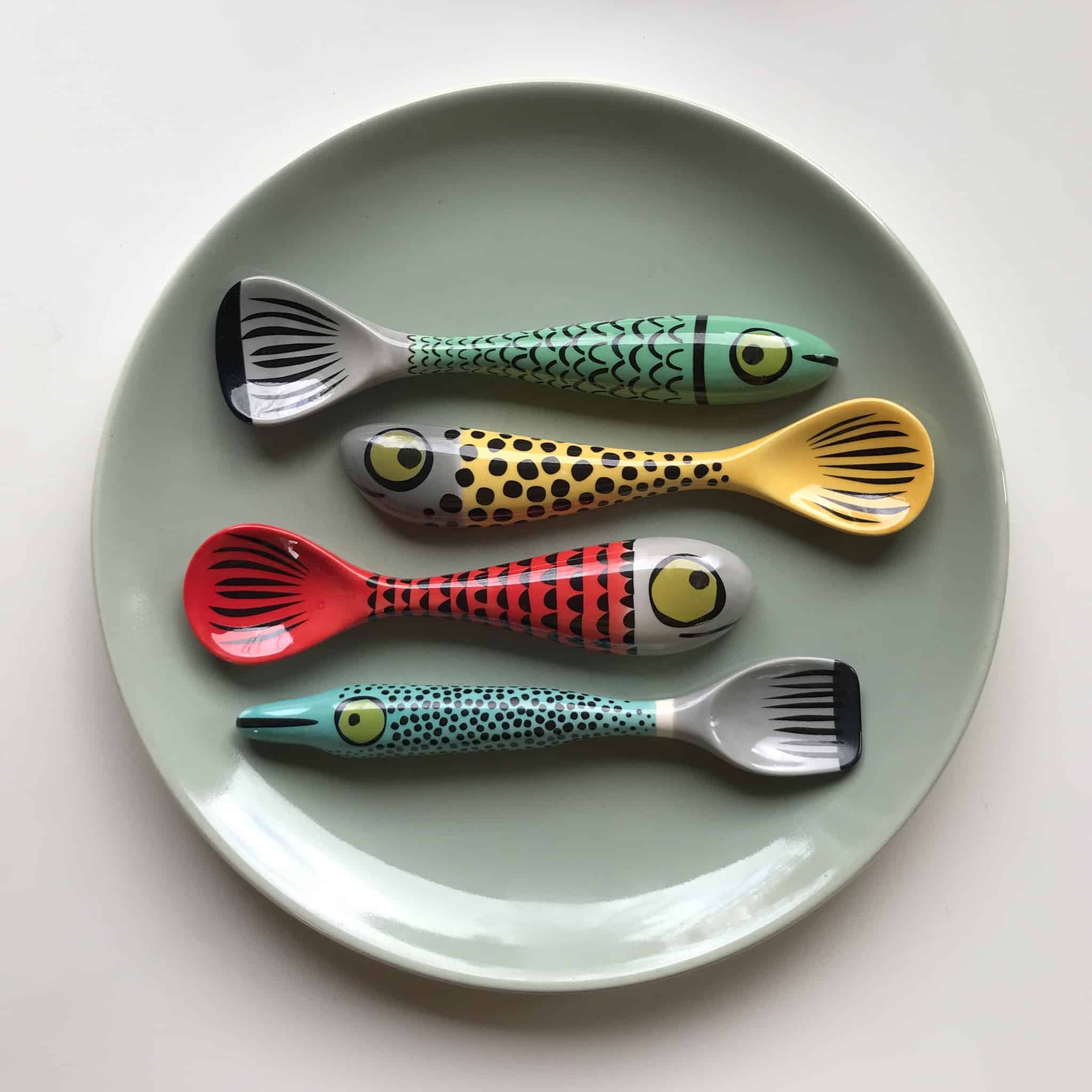 Hannah Turner Set of 4 Fish Spoons, 13cm - Image 2