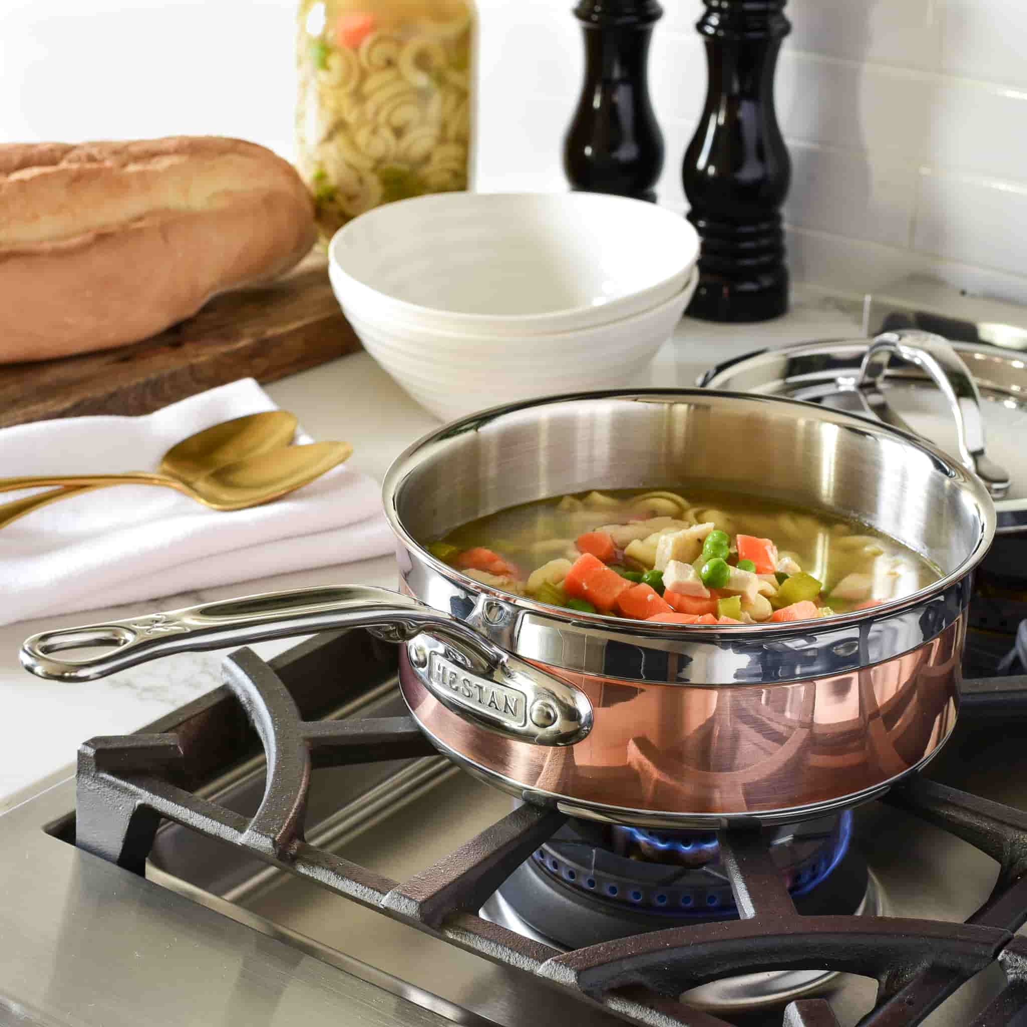 Hestan Copperbond Saucepan, 18cm - Image 2