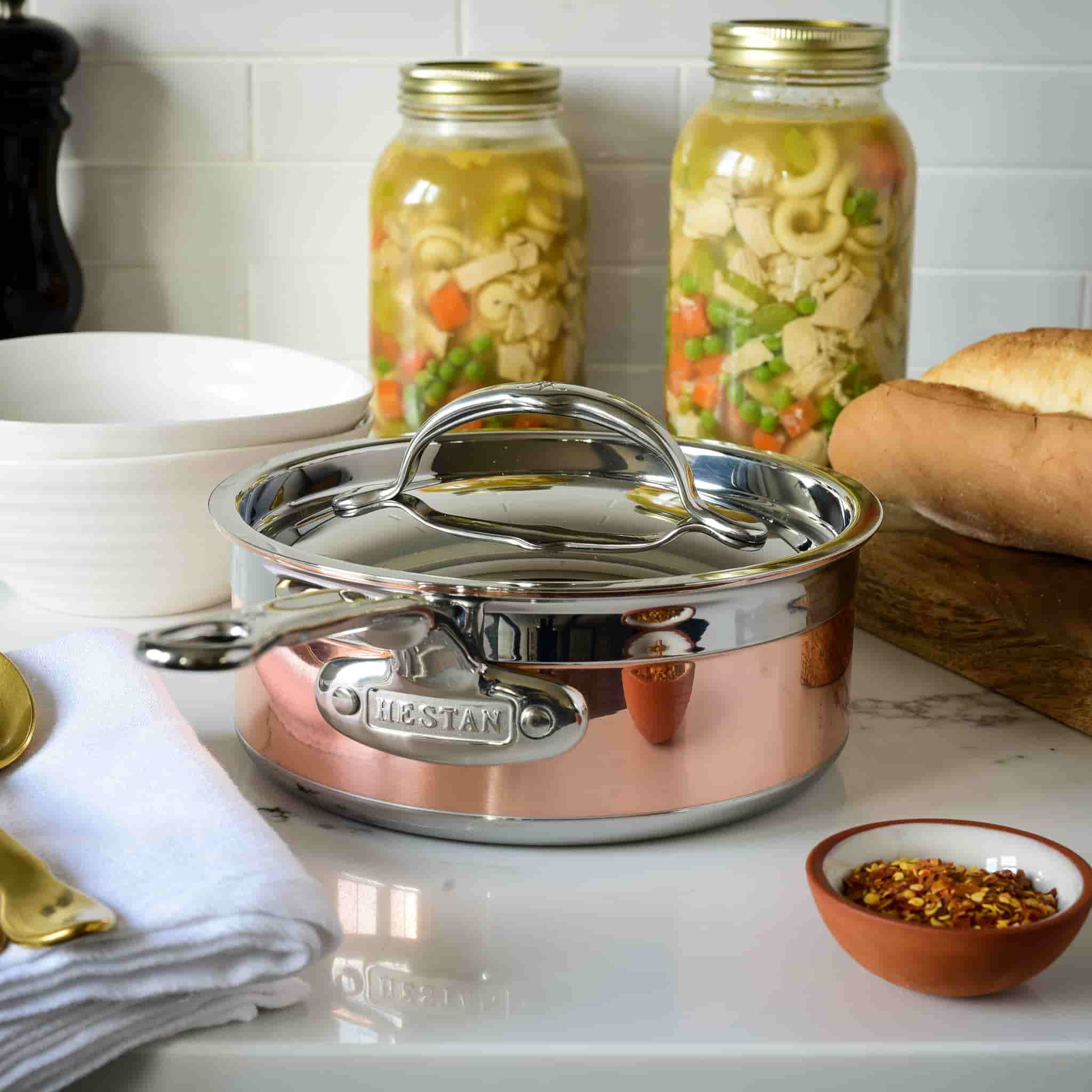 Hestan Copperbond Saucepan, 18cm - Image 3
