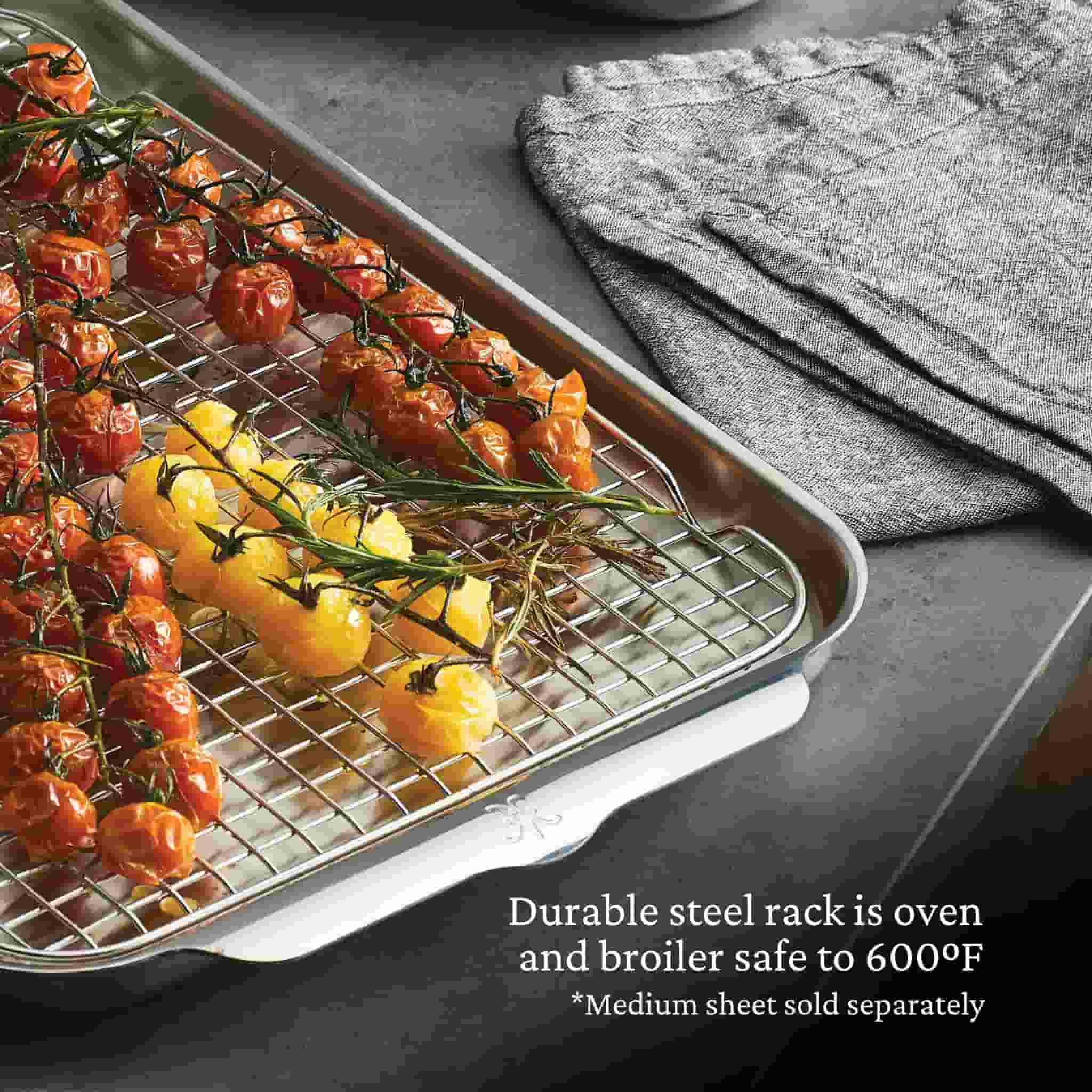 Hestan Ovenbond Stainless Steel Cooling Rack for Baking Tray, 30x38cm - Image 6
