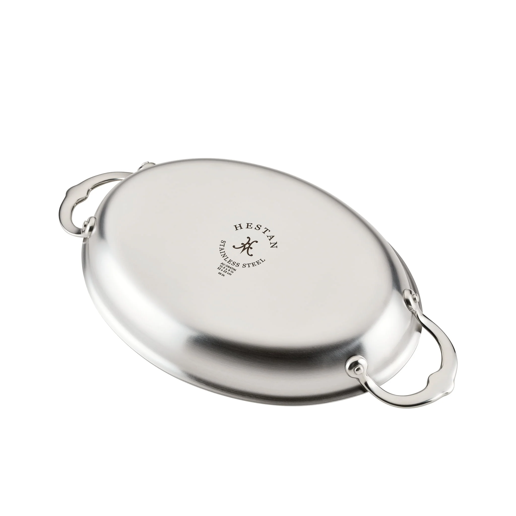 Hestan Provisions Set of 2 Mini Oval Stainless Steel Oven Dishes, 17x14cm - Image 3