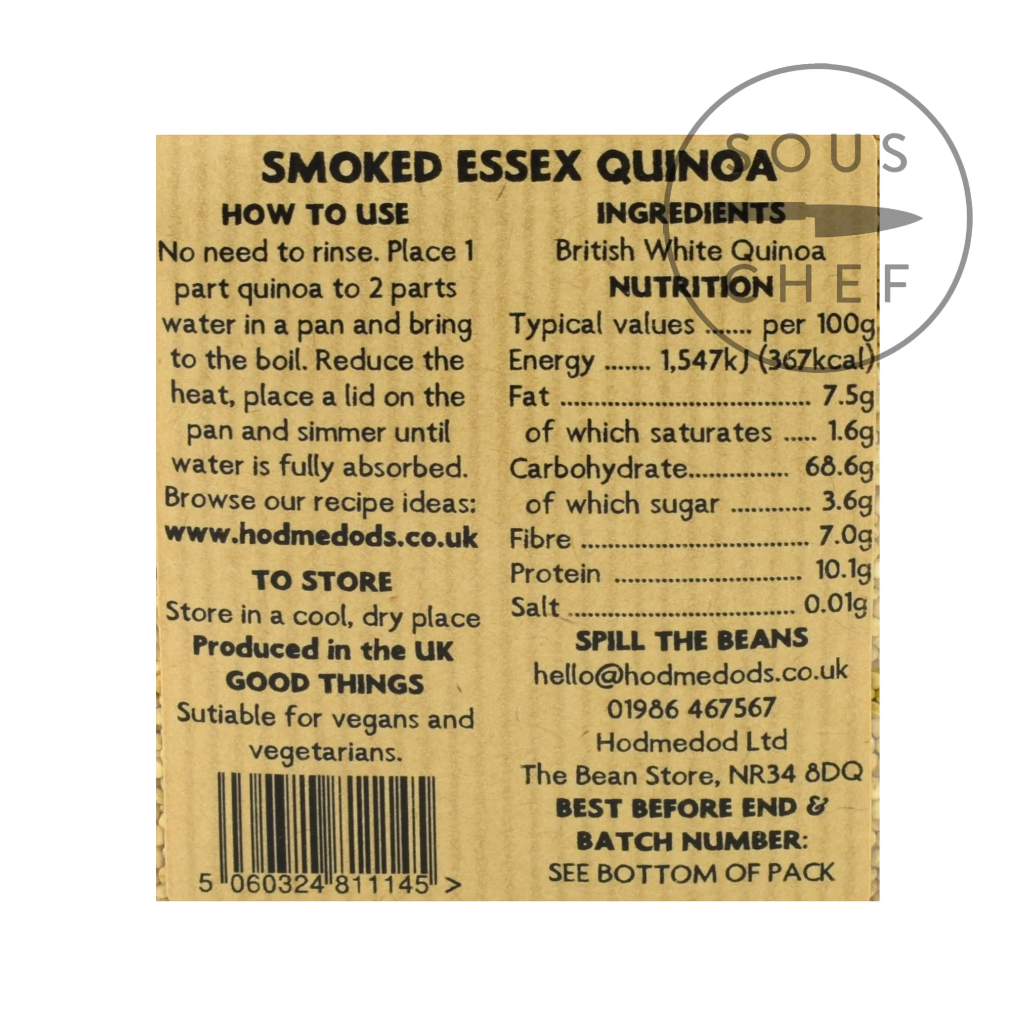 Hodmedod's British Smoked Quinoa, 300g - Image 2