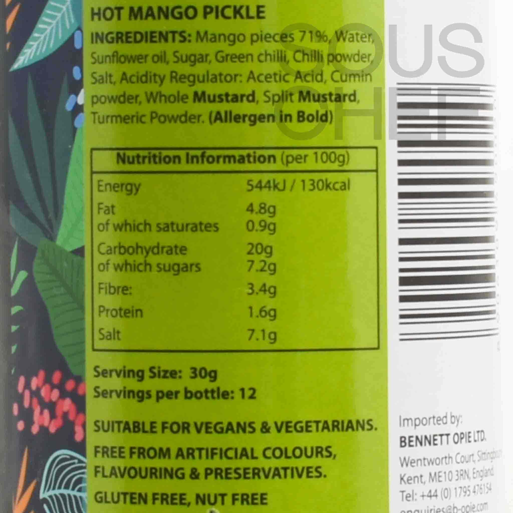 Ferns' Hot Mango Pickle, 380g - Image 2