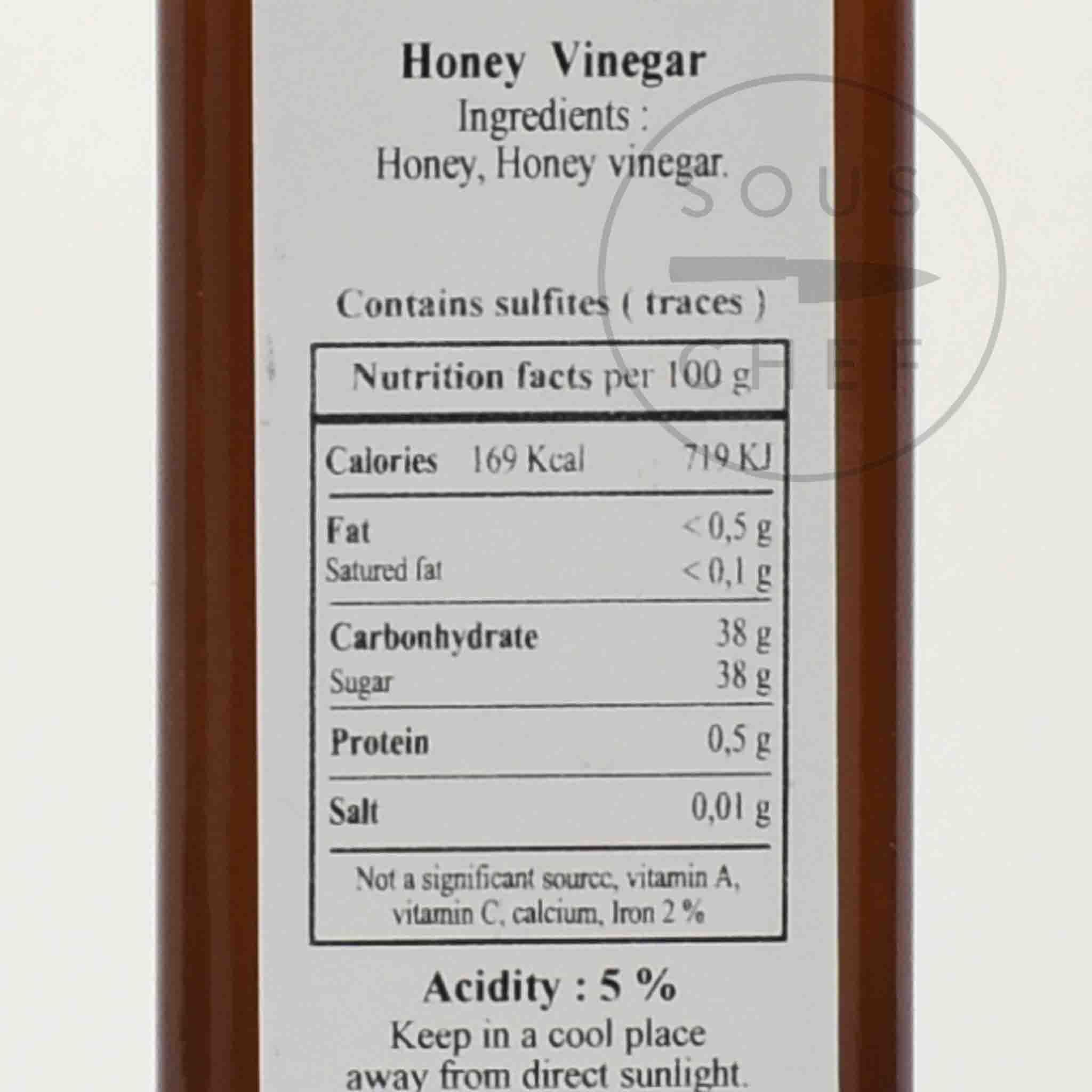 Huilerie Beaujolaise Honey Vinegar, 250ml - Image 2