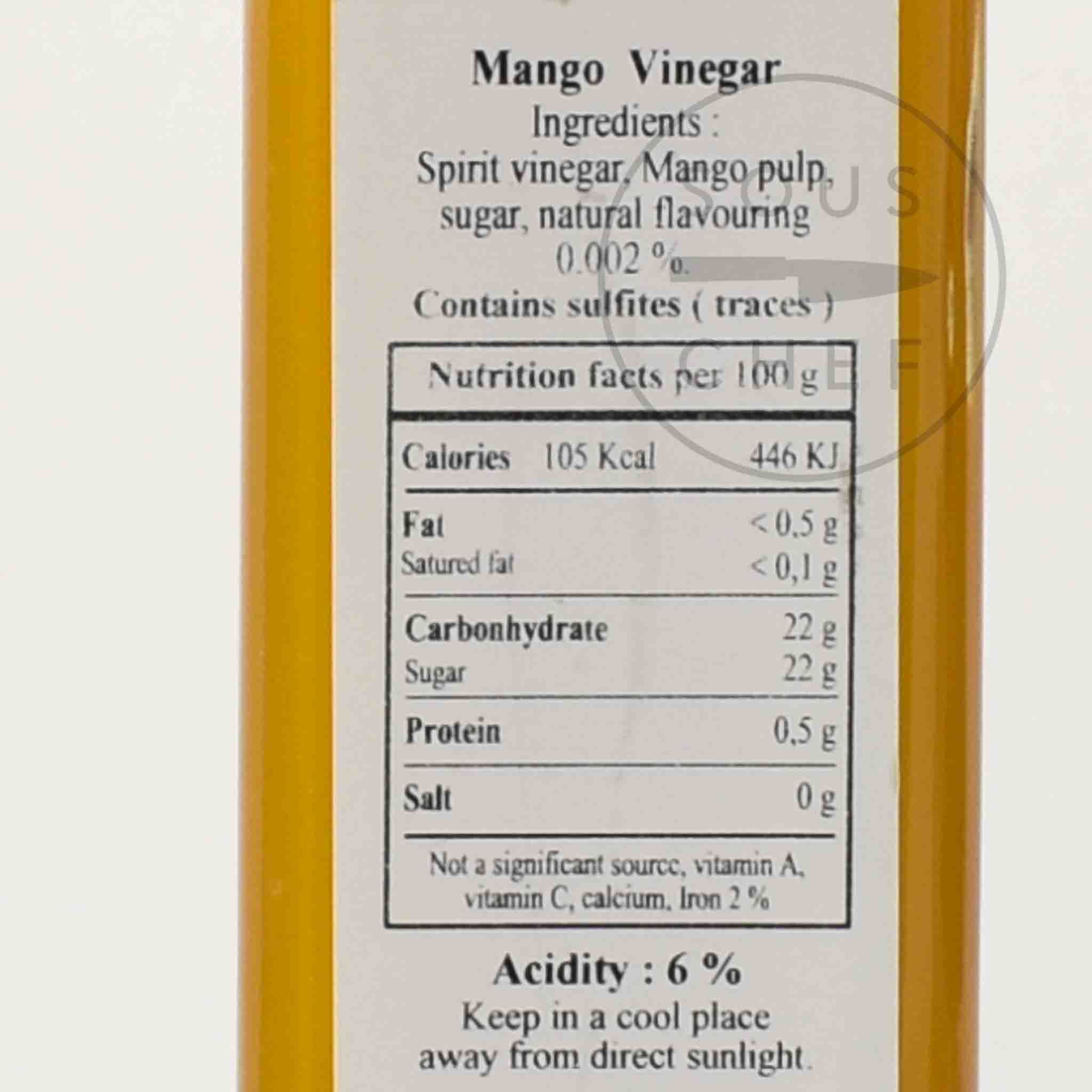 Huilerie Beaujolaise Mango Vinegar, 250ml - Image 2