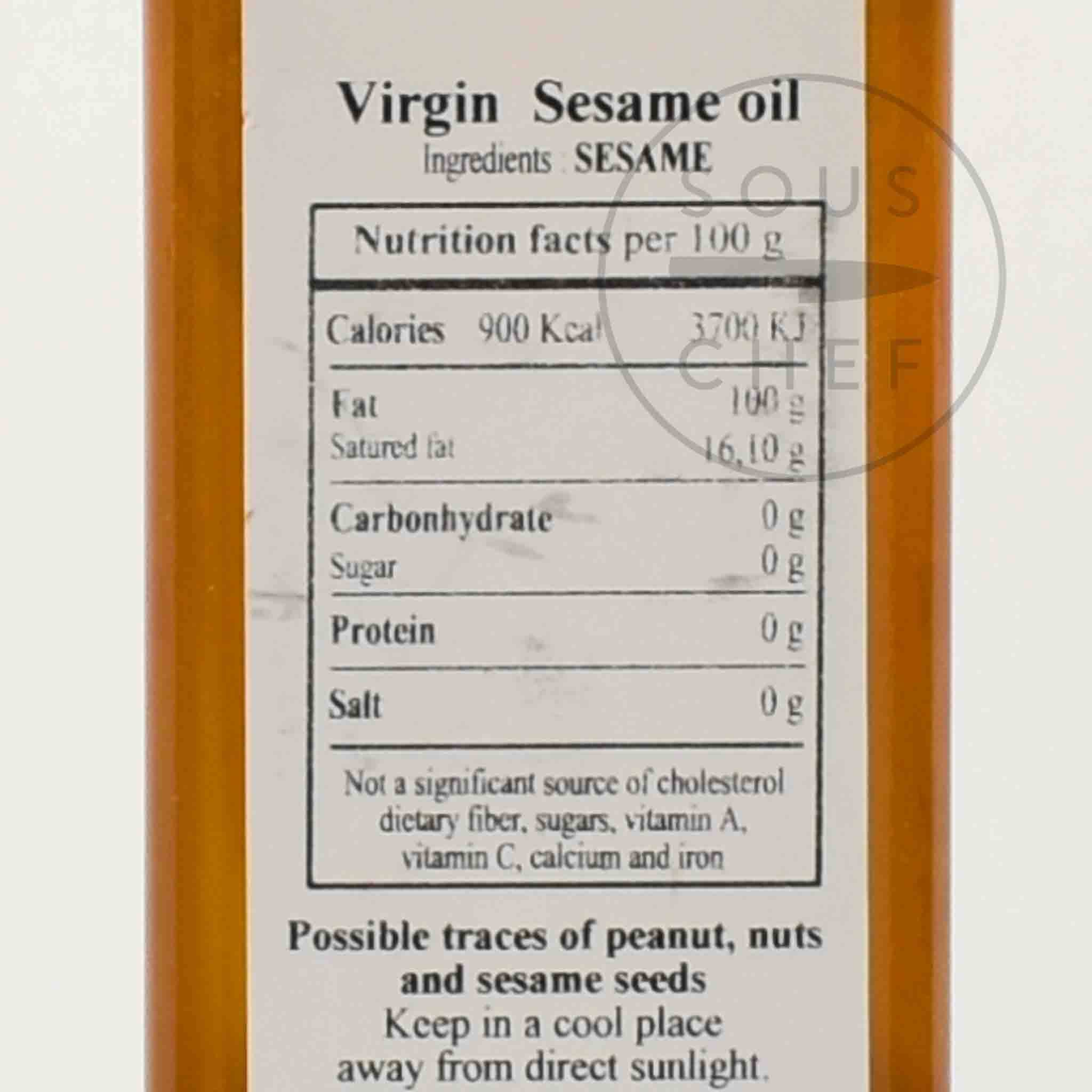 Huilerie Beaujolaise Virgin Toasted Sesame Oil, 250ml - Image 2