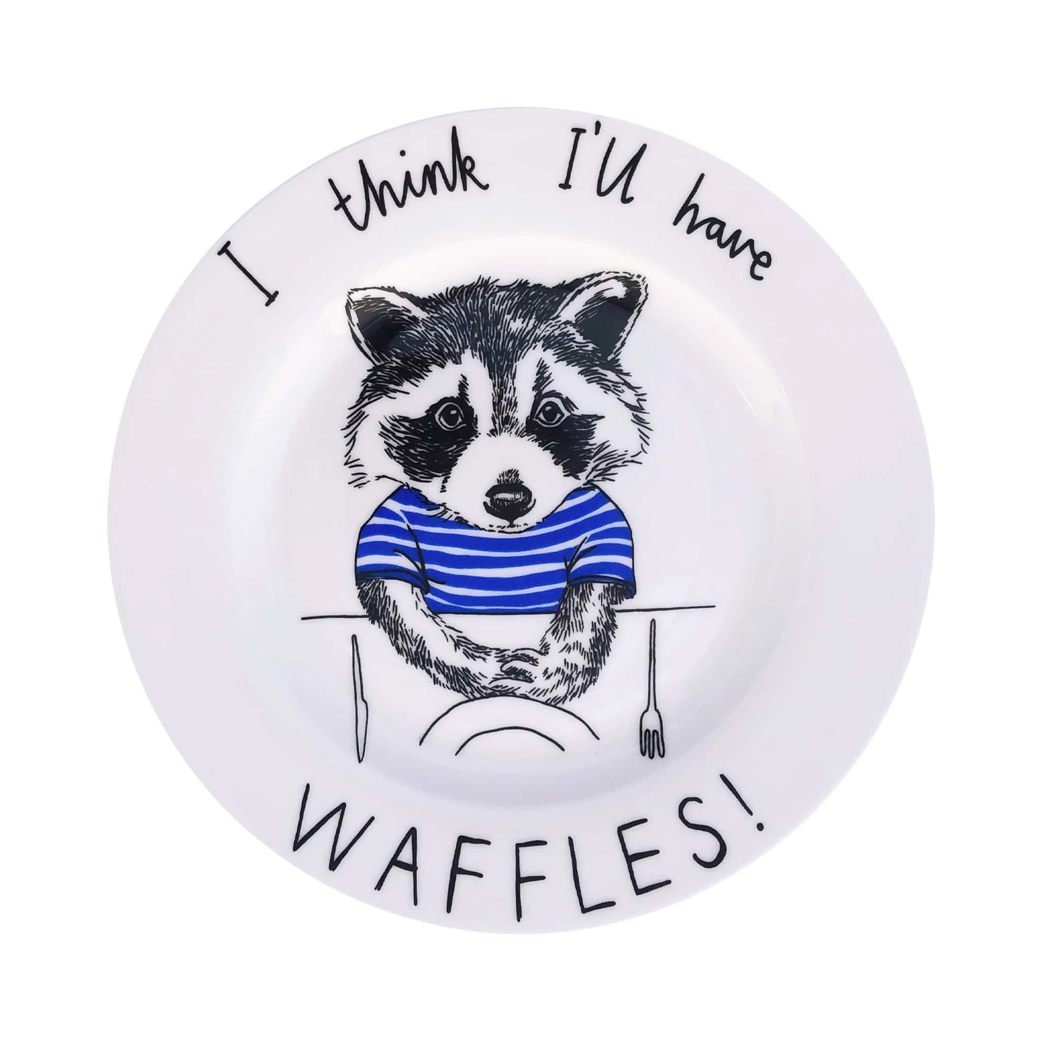 Jimbob Art I Think I'll Have Waffles! Side Plate, 20cm