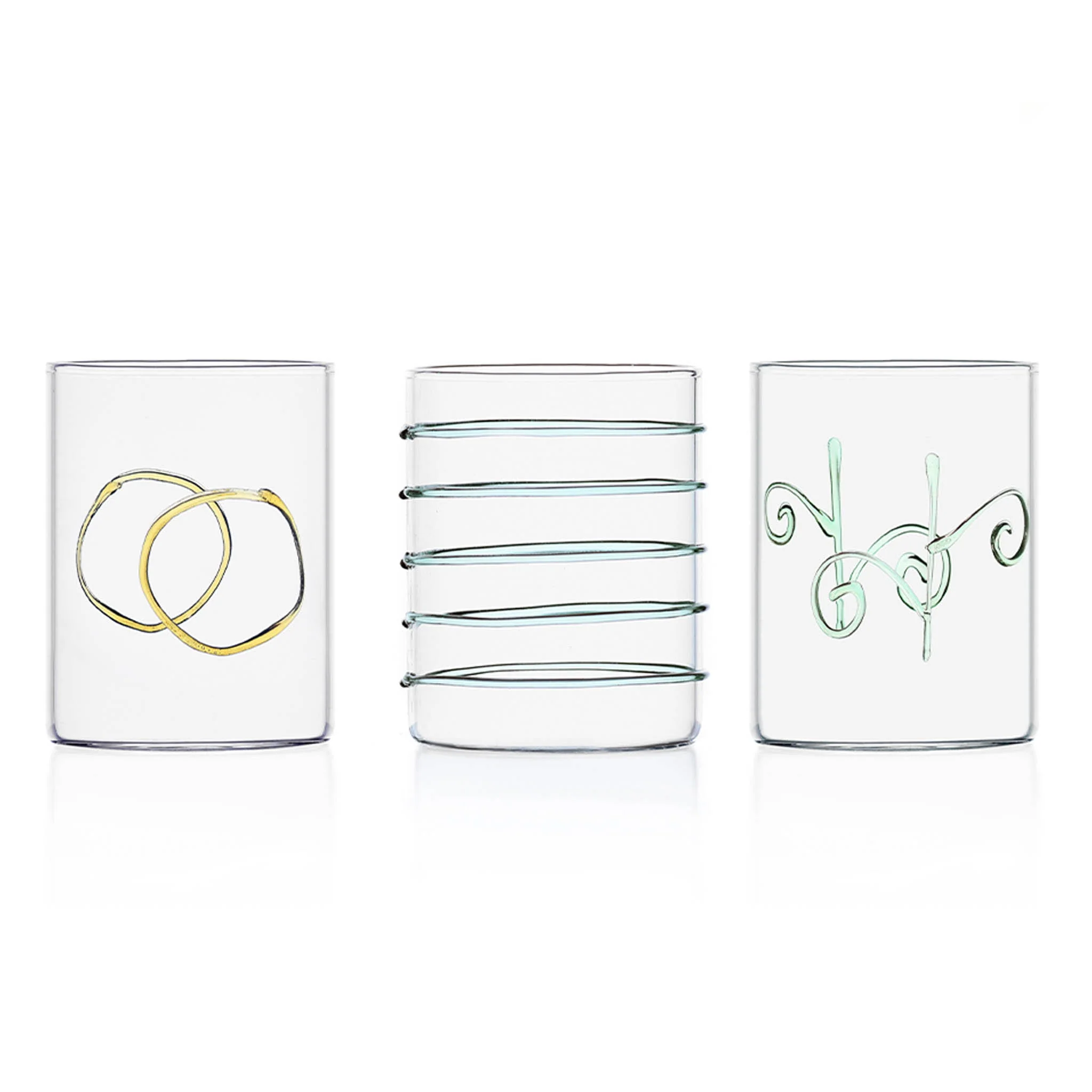 Ichendorf Milano Set of 6 Assorted Water Tumblers, Assorted Colours - Image 2