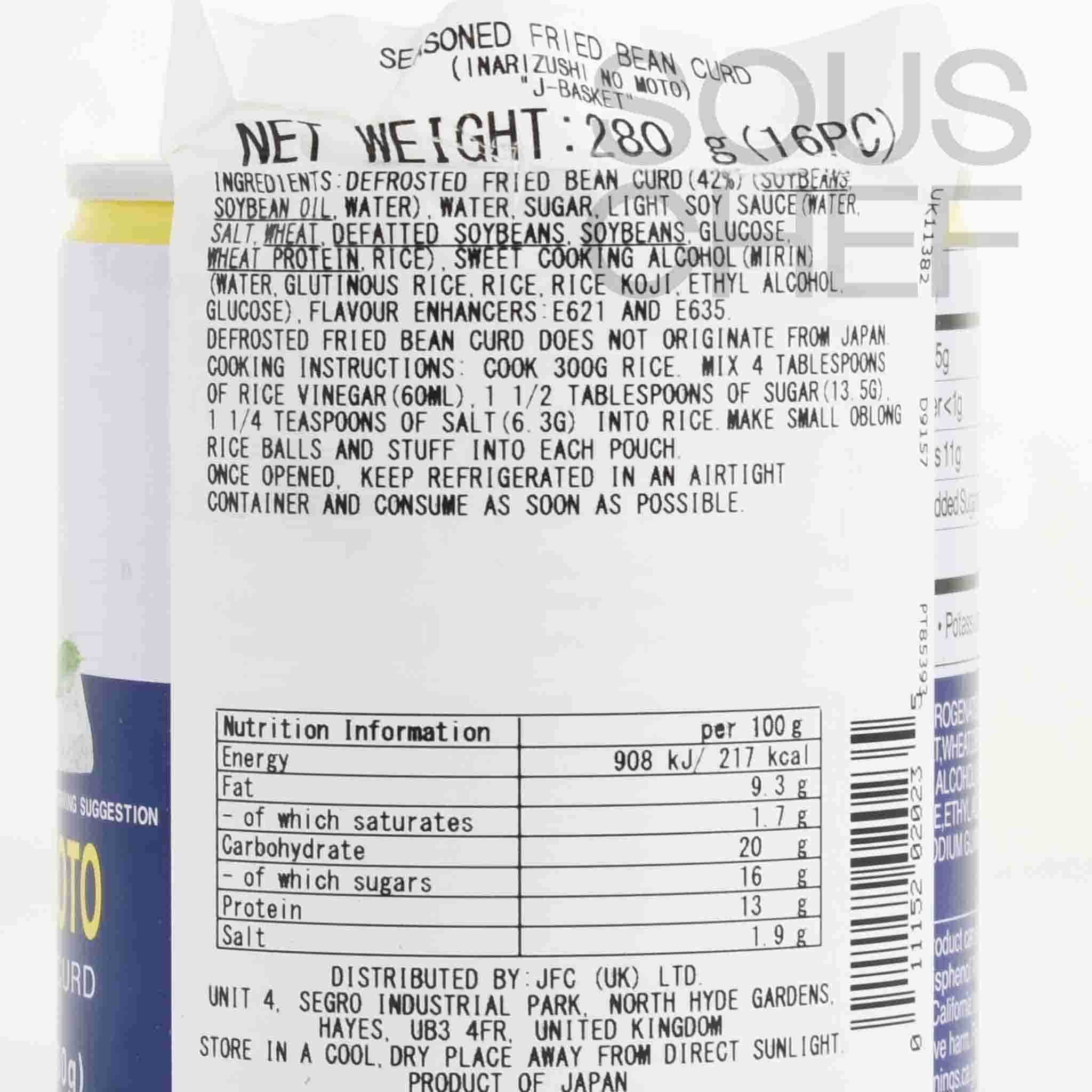 Inarizushi No Moto Seasoned Fried Bean Curd, 280g - Image 2