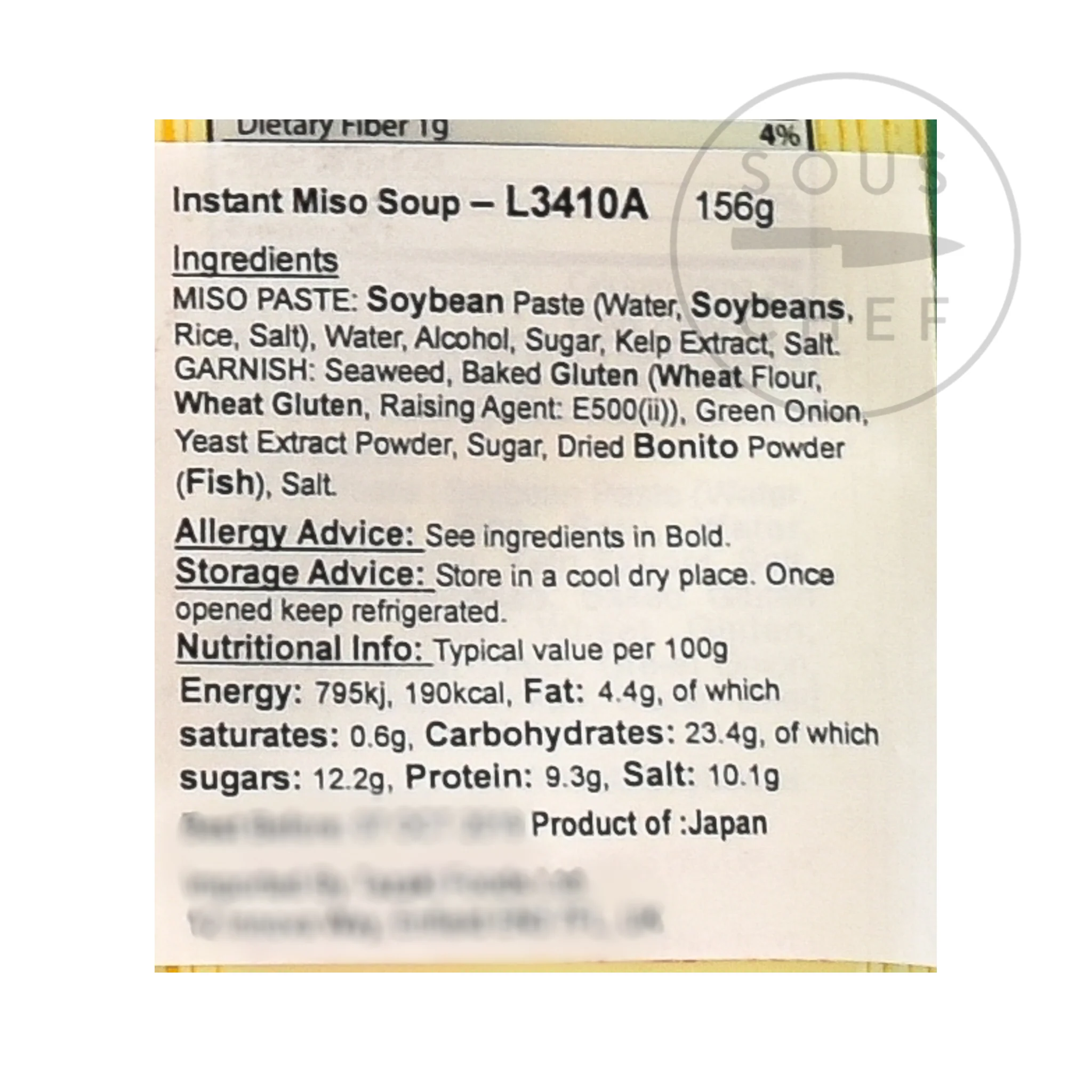 Instant Miso Soup With Wakame, 8 x 22g servings - Image 2