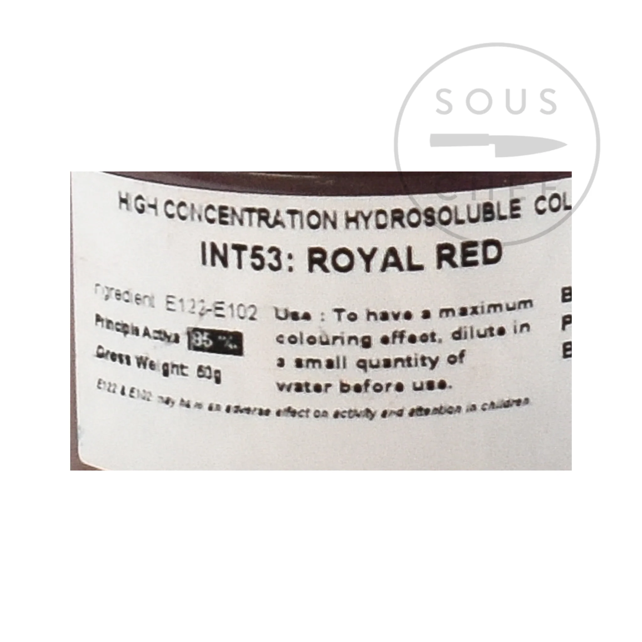 Deco Relief Intense Royal Red Food Colour, 50g - Image 2