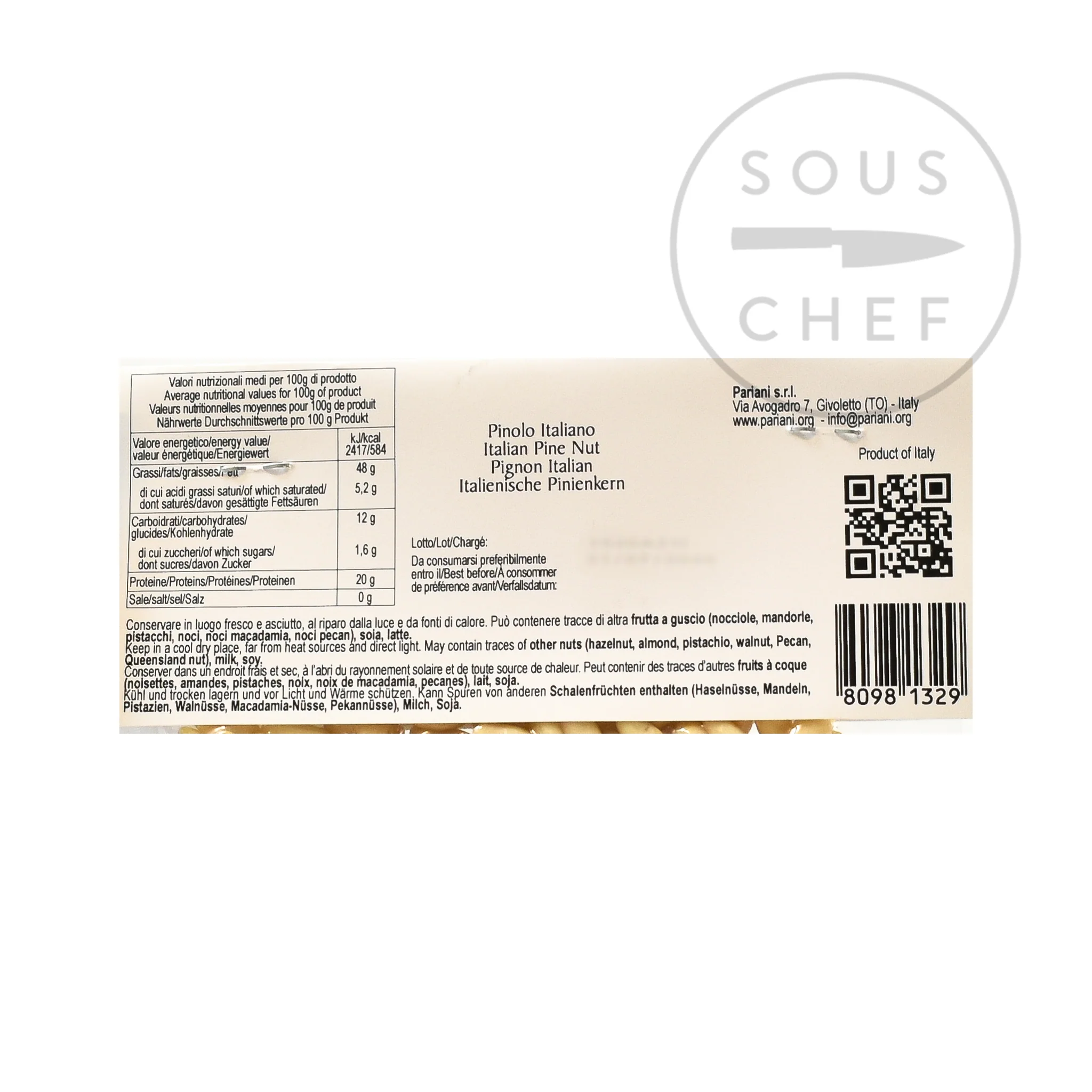 Italian Pine Nuts, 70g - Image 2