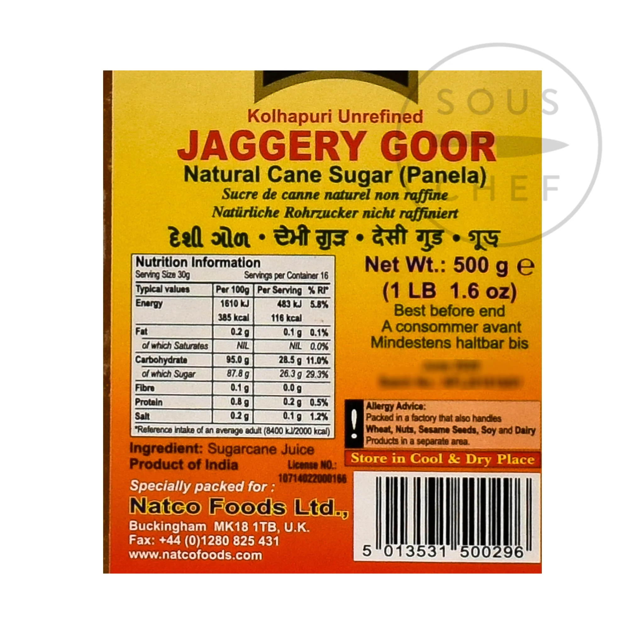 Natco Unrefined Jaggery, 500g - Image 2