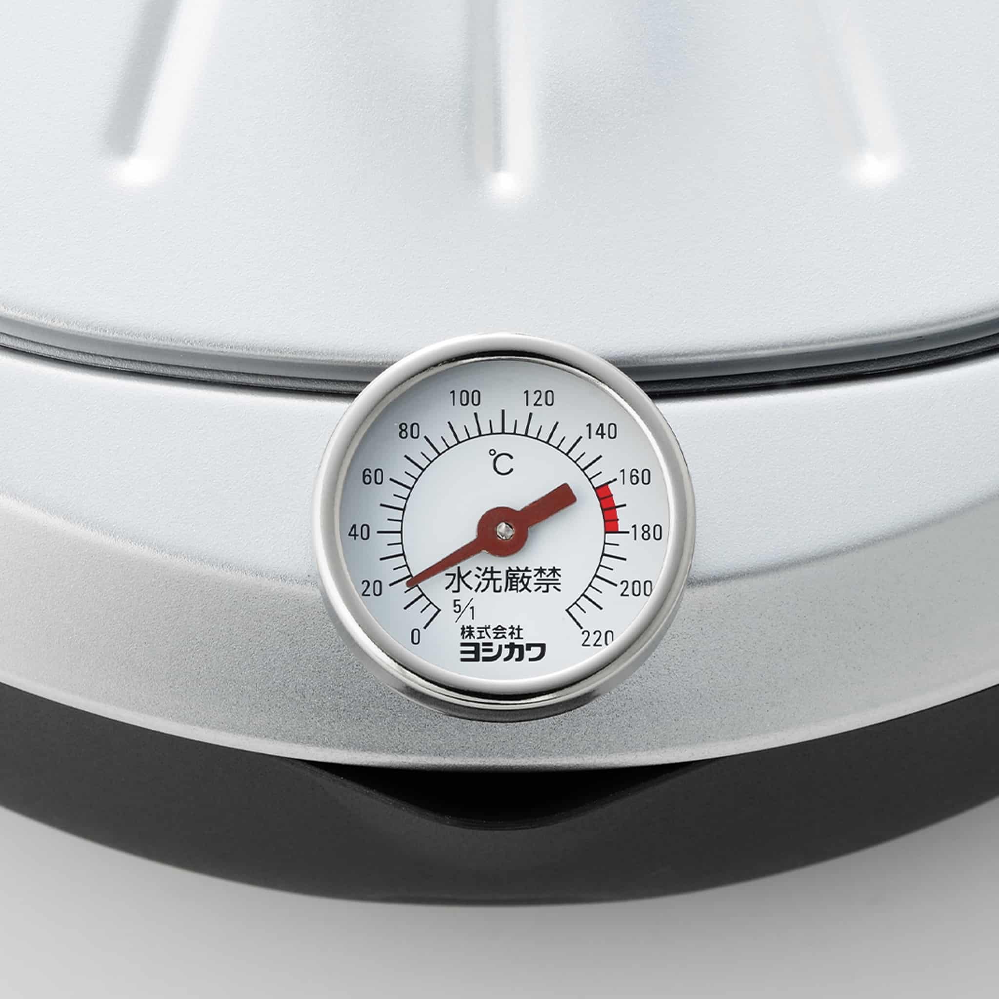 Japanese Tempura Frying Pot with Temperature Probe & Drip Rack - Image 3