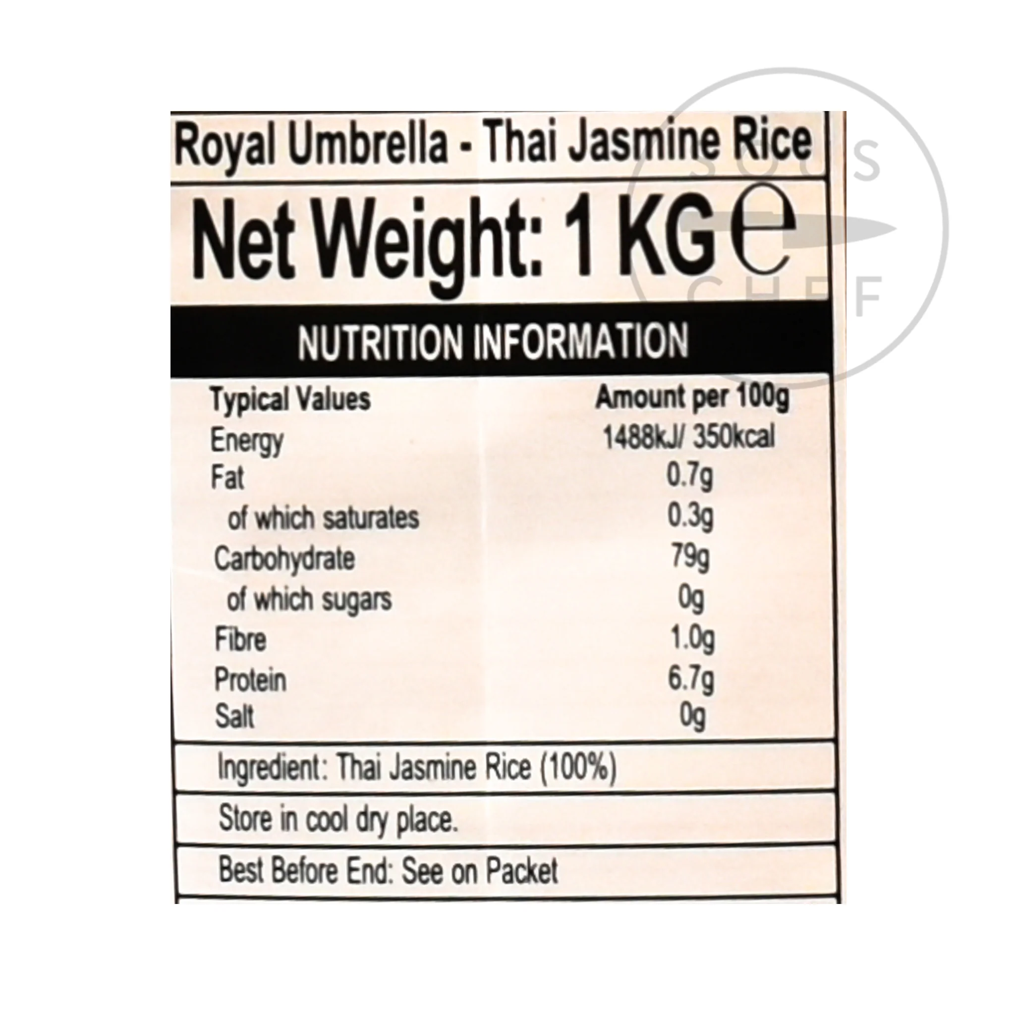 Jasmine Rice Thai Hom Mali, 1kg - Image 2