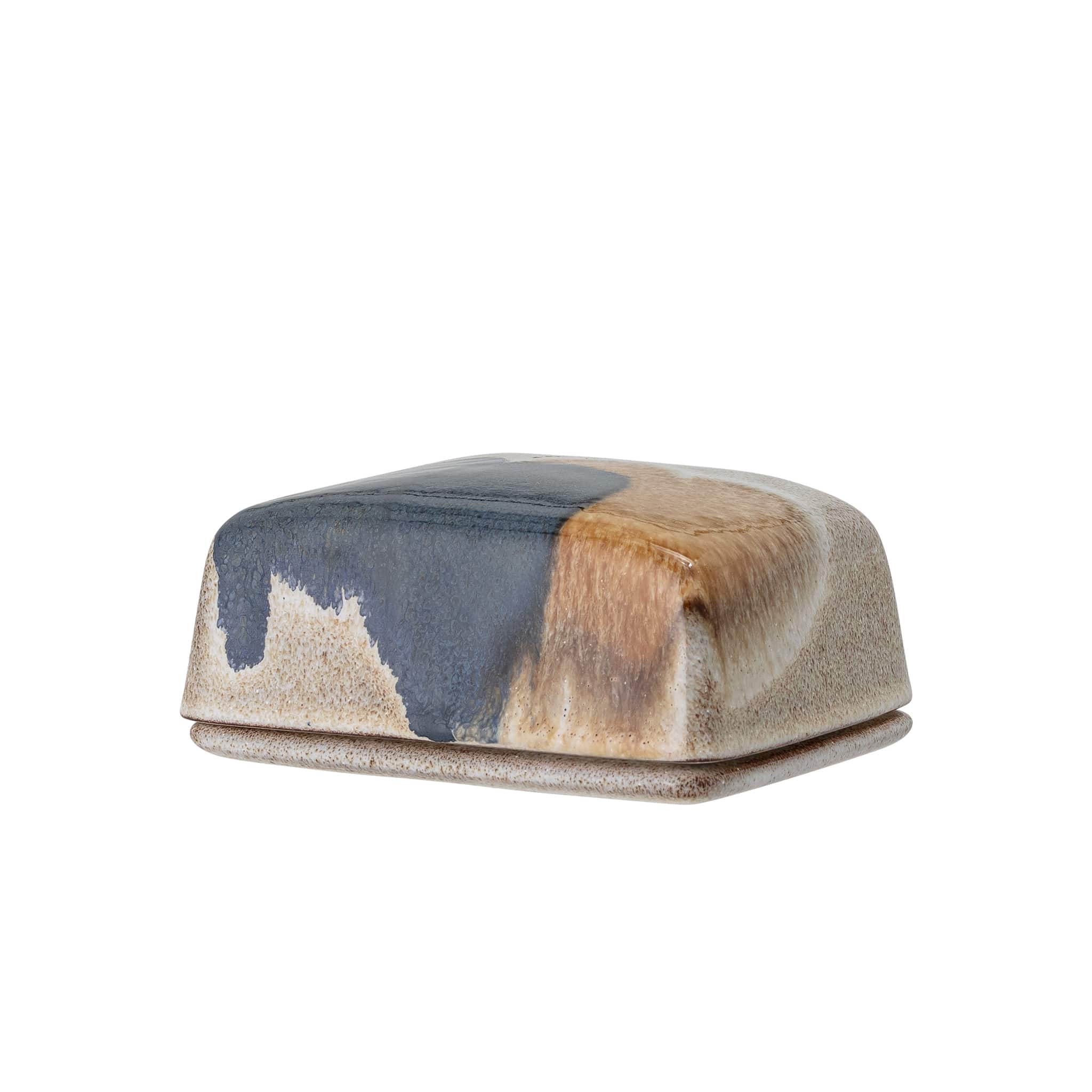 Jules Grey Stoneware Butter Dish