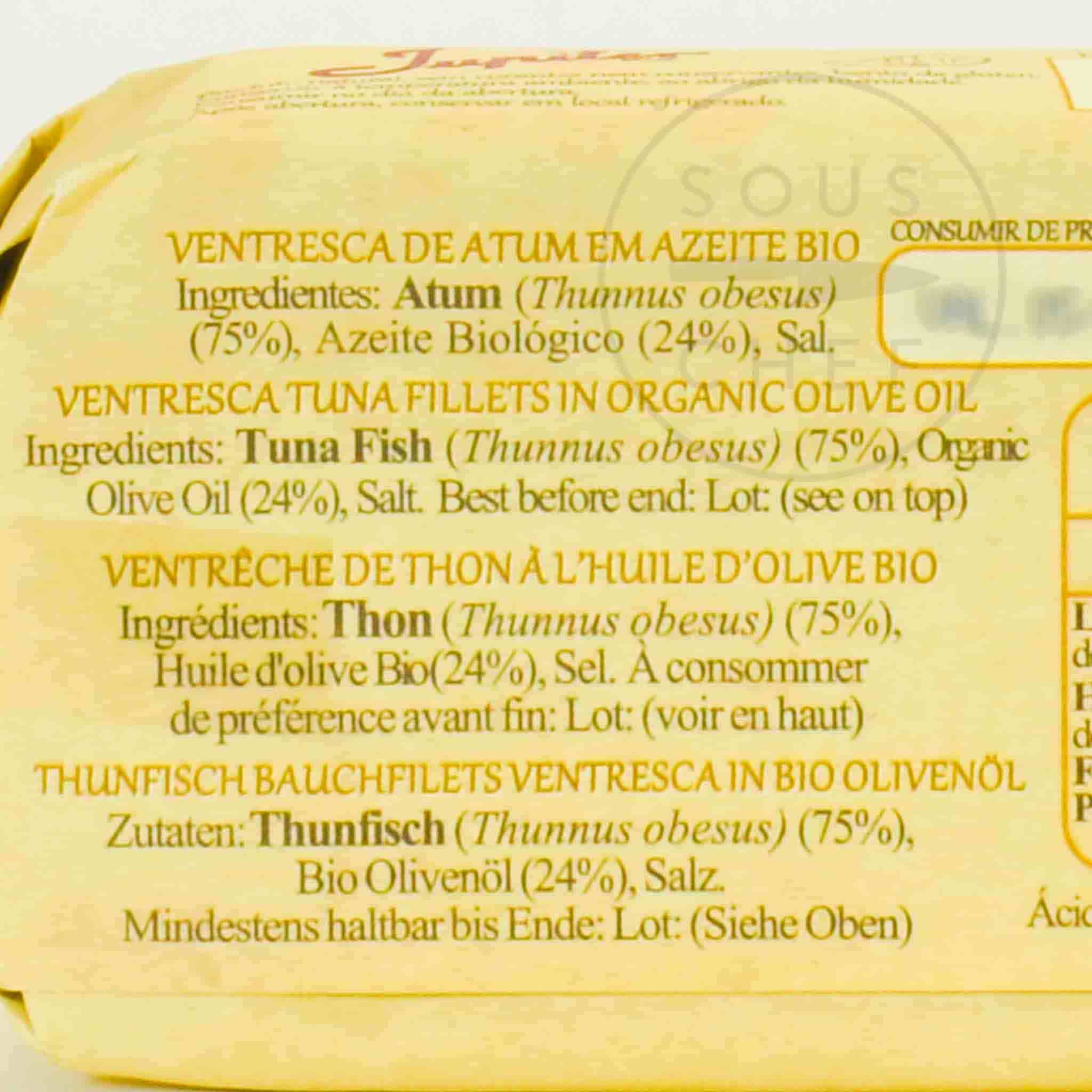 Jupiter Ventresca Tuna Belly in Organic Olive Oil, 120g - Image 2