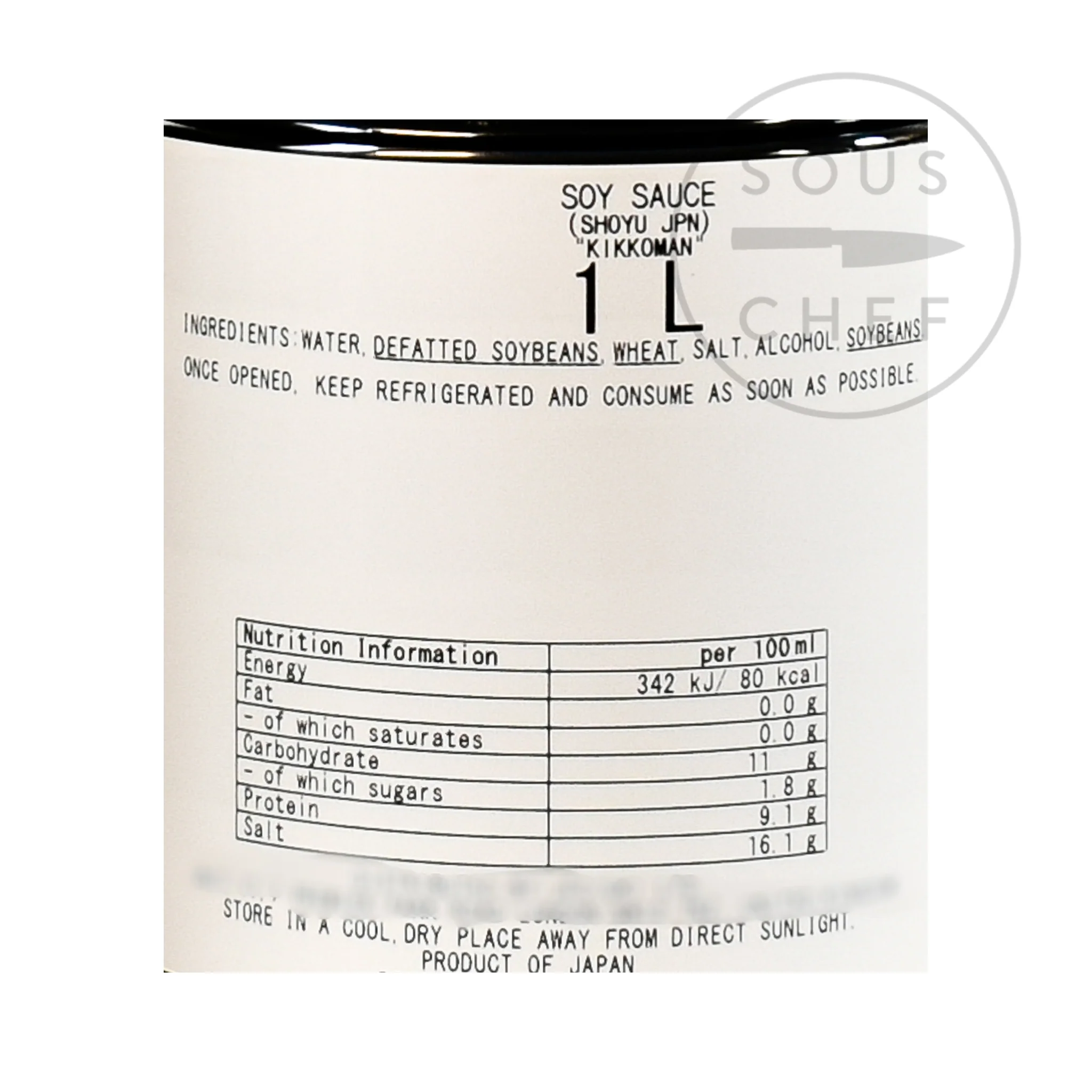 Kikkoman Shoyu Dark Soy Sauce 1L - Image 2