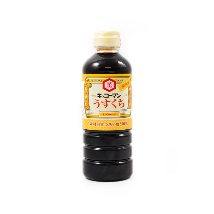 Short Dated Kikkoman Usukuchi Shoyu - Light Soy Sauce, 500ml