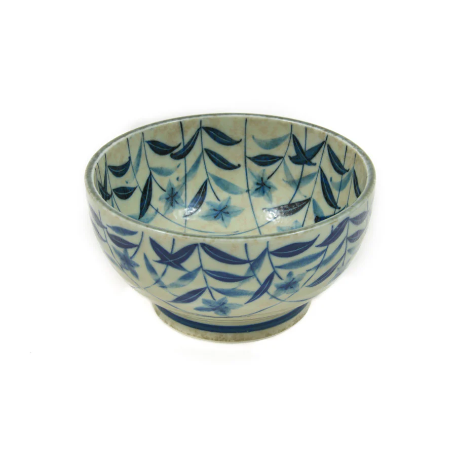 Kikyo Flower Ramen Bowl, 17cm dia x 9cm - Image 4