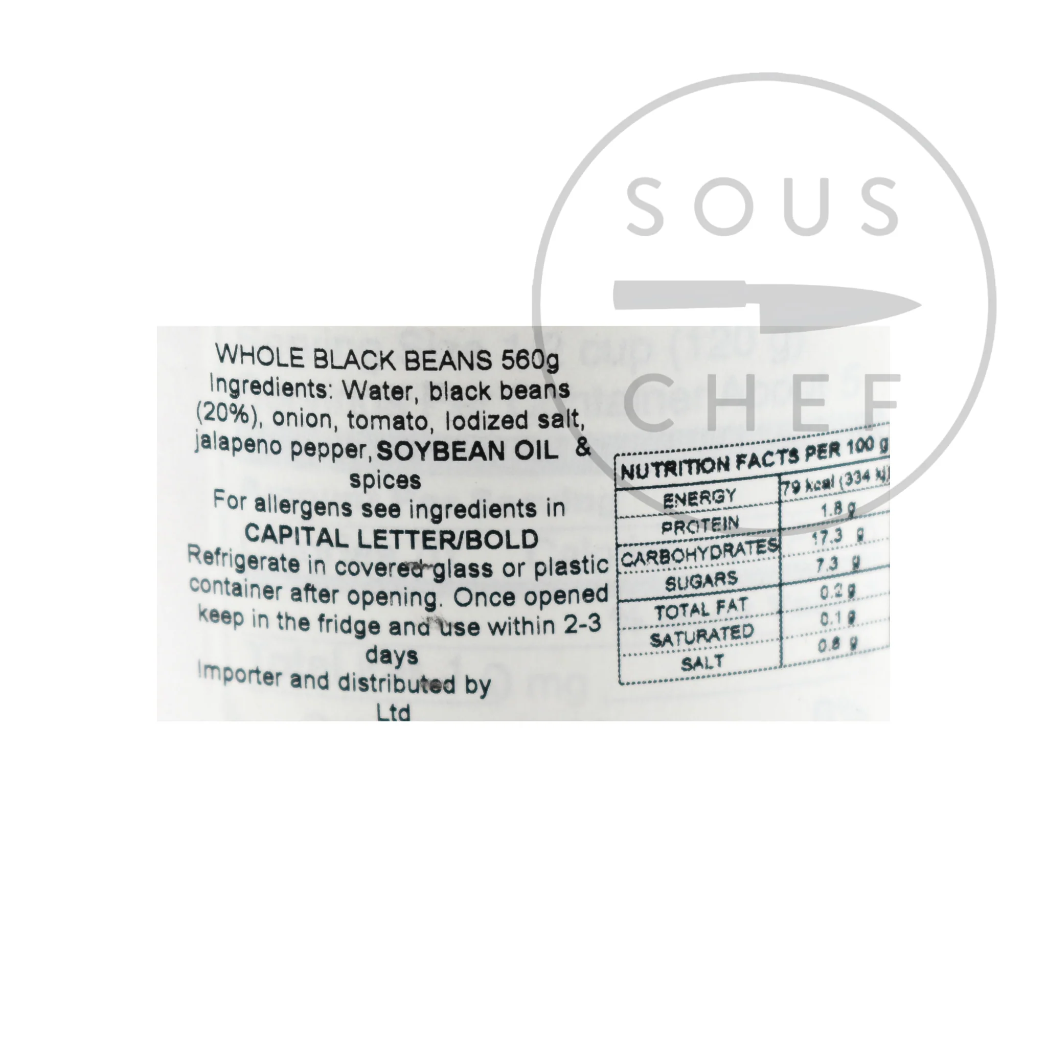 La Costena Whole Black Beans, 540g - Image 2
