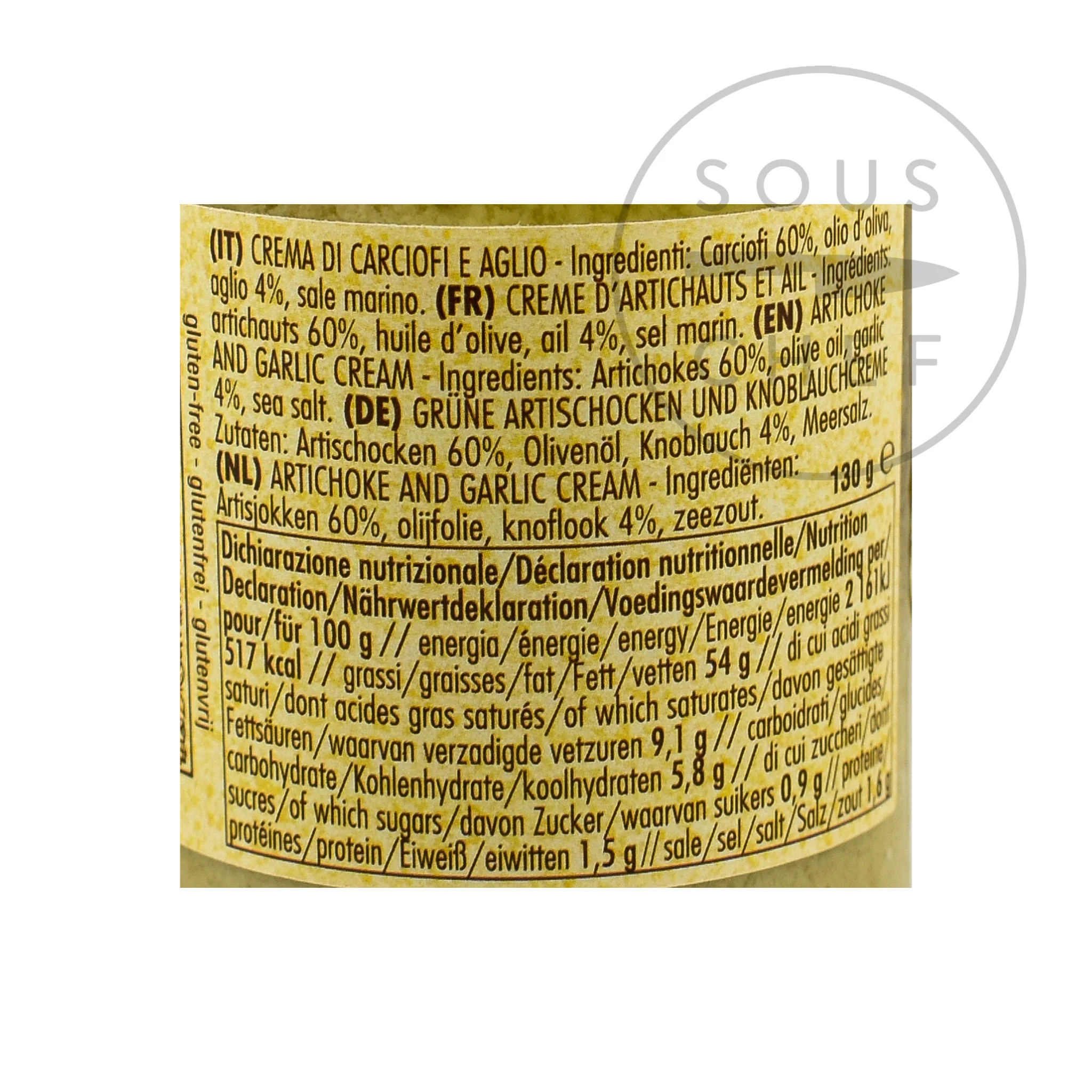 La Favorita Artichoke And Garlic Cream, 130g - Image 2