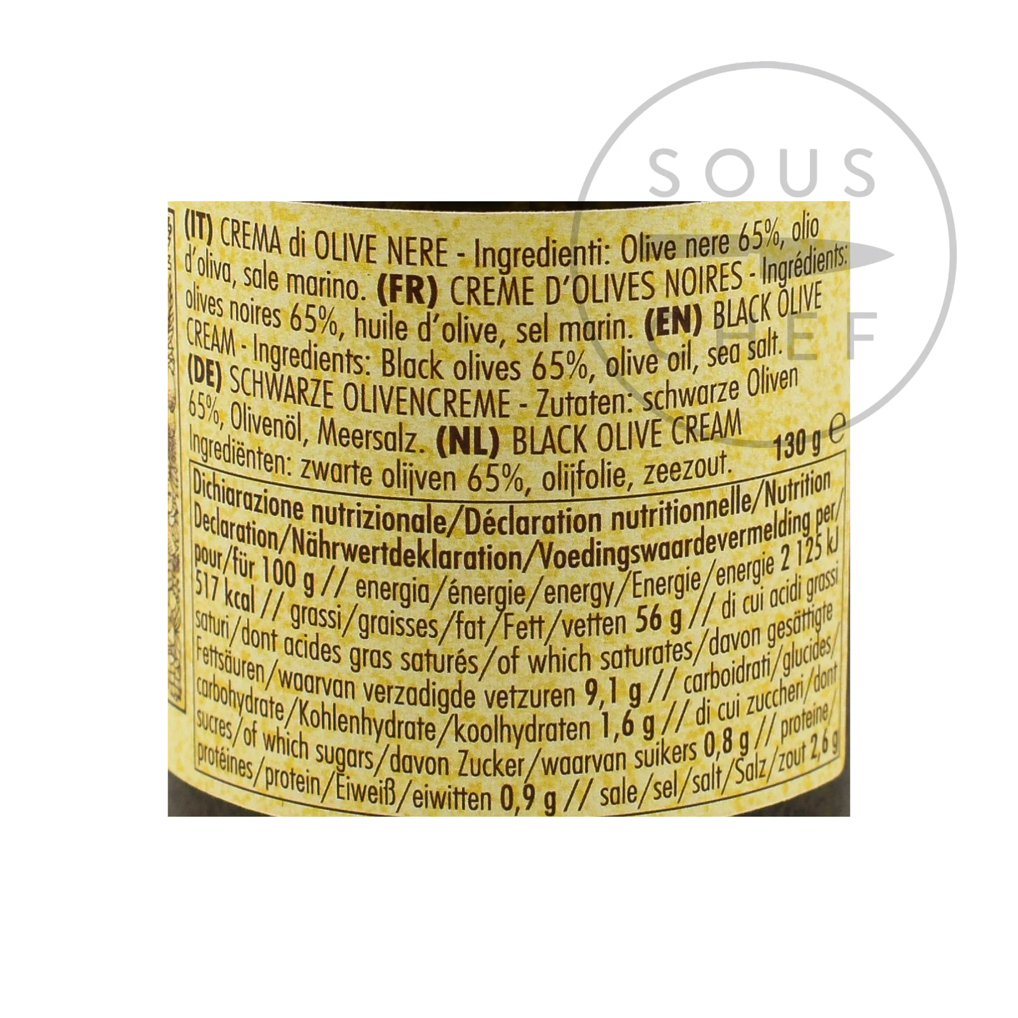 La Favorita Black Olive Cream, 130g - Image 2