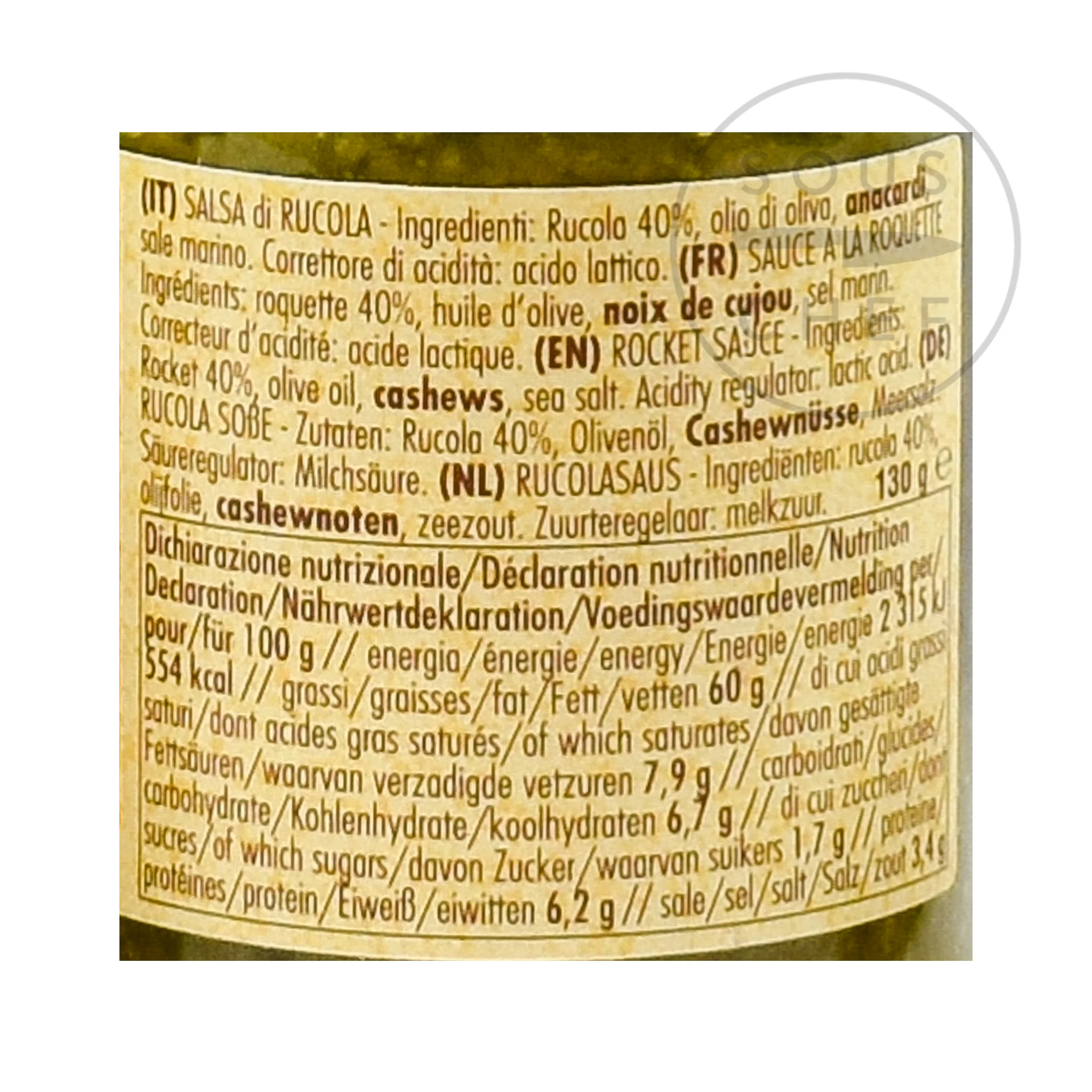 La Favorita Rocket Pesto, 130g - Image 4