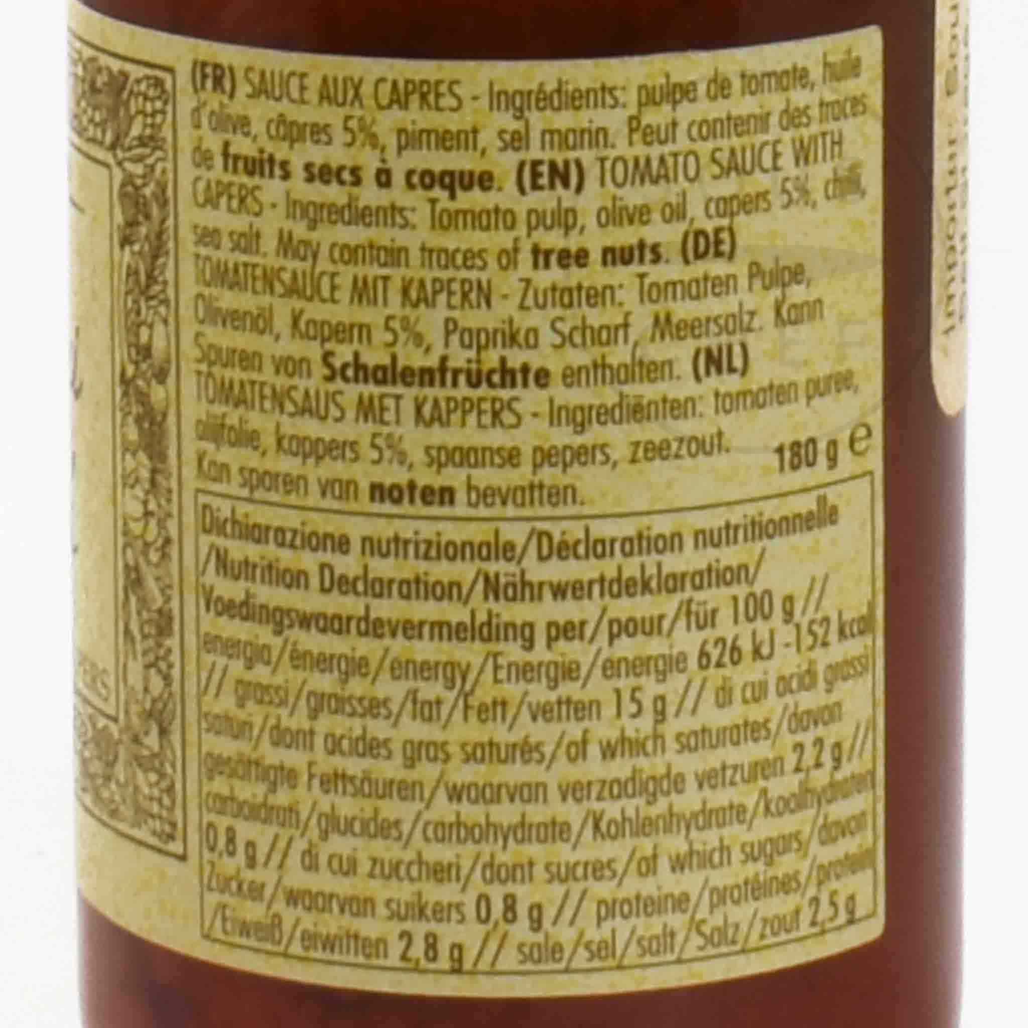 La Favorita Tomato Sauce With Capers, 180g - Image 2