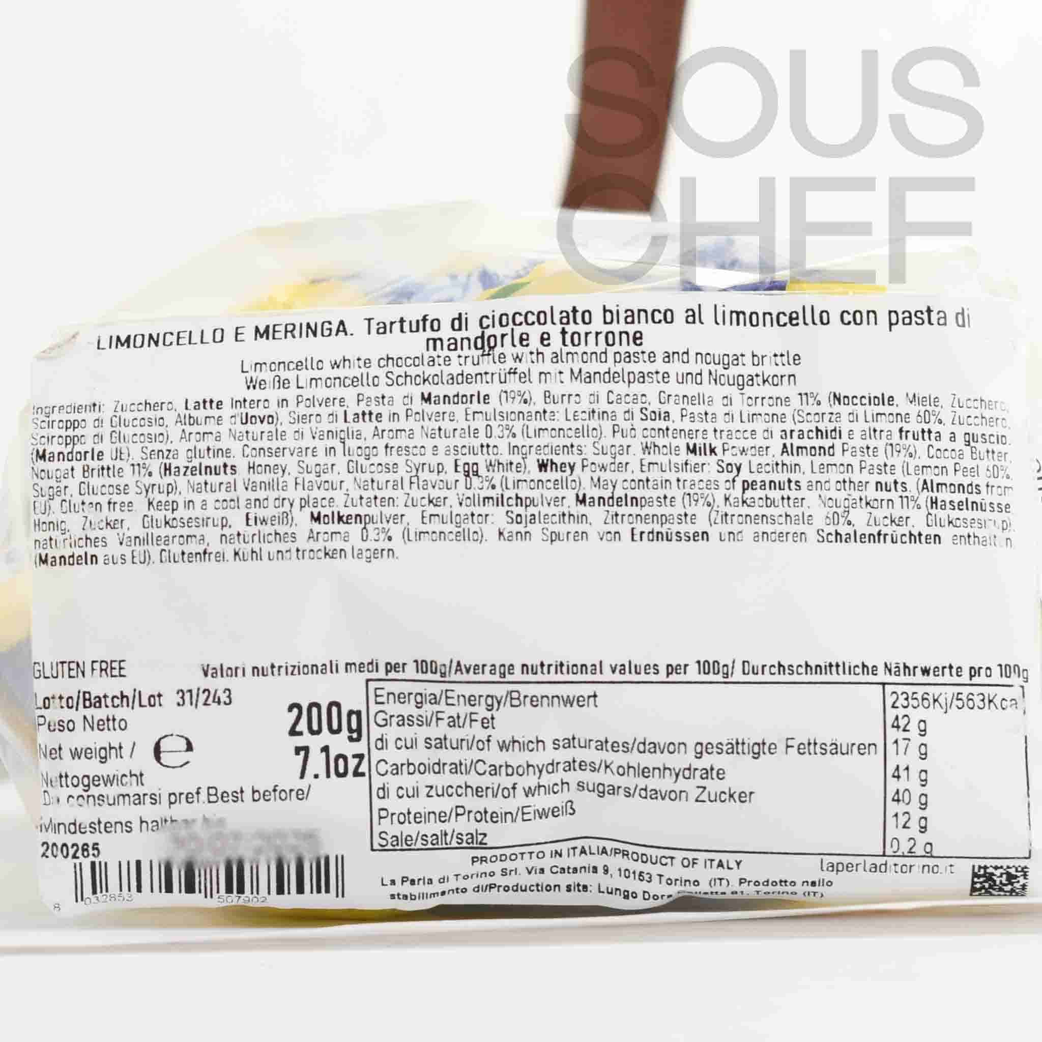 La Perla di Torino Limoncello Meringue Truffles, 200g - Image 7