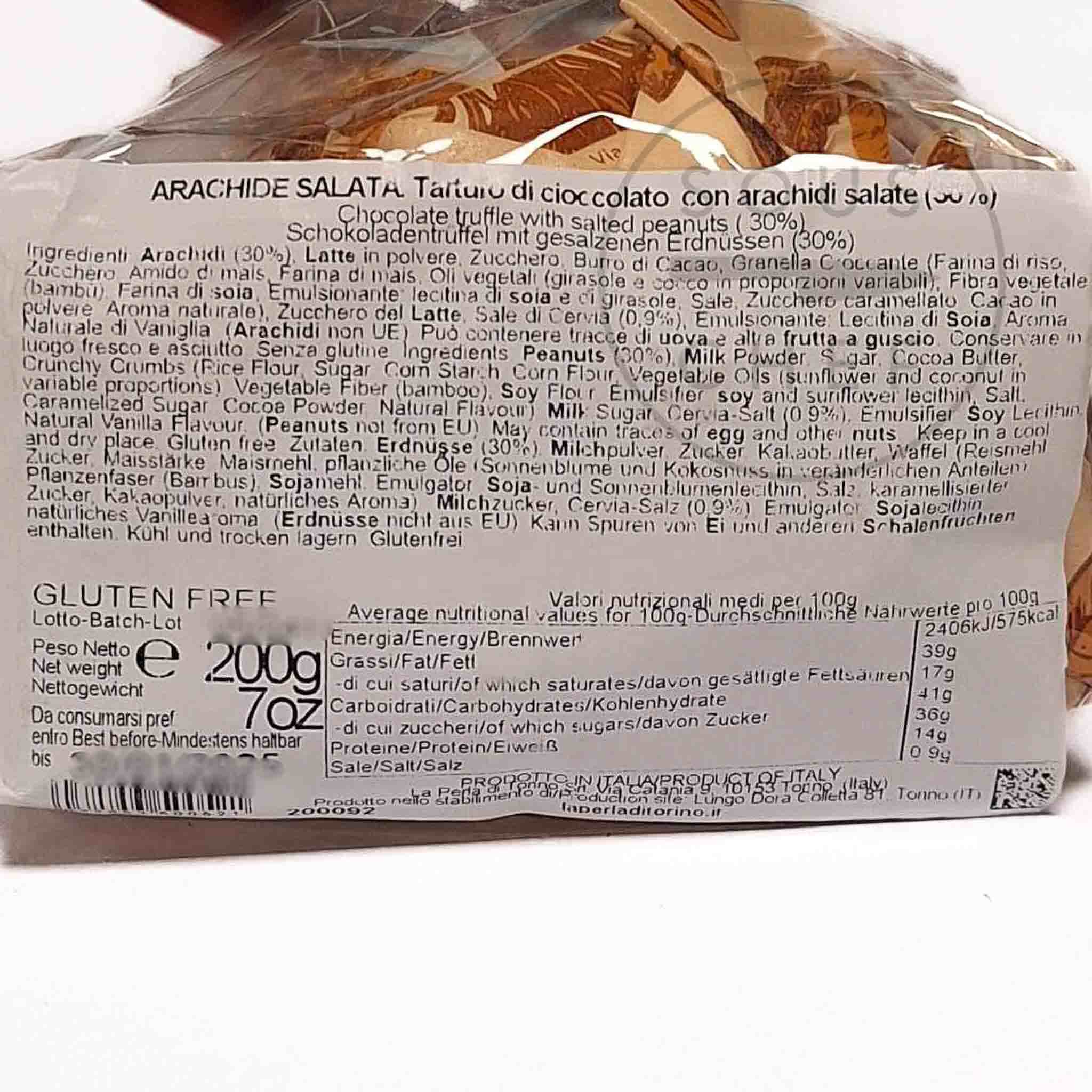La Perla di Torino Salted Peanut & Caramel White Chocolate Truffles, 200g - Image 6