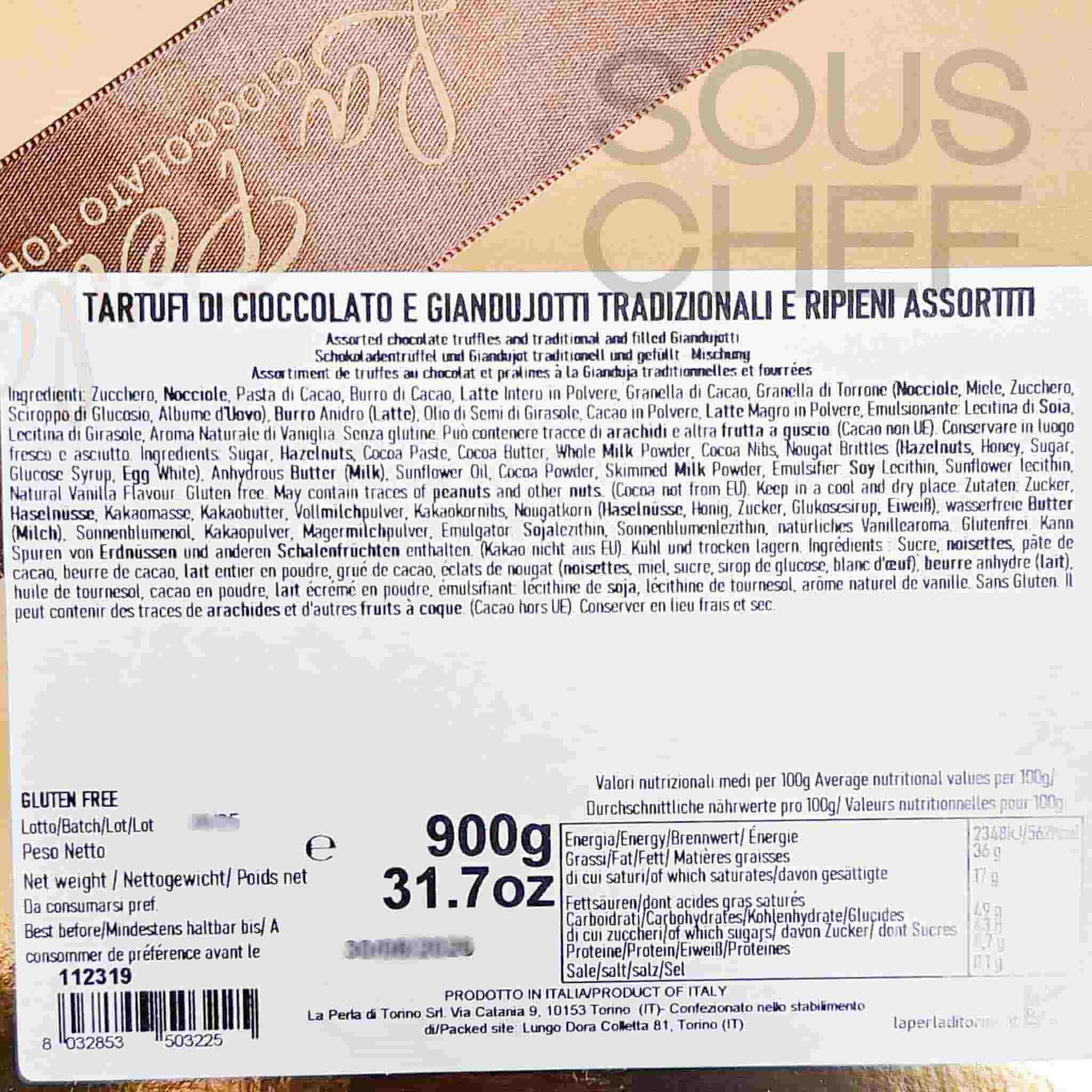 La Perla di Torino Truffle & Gianduja Selection, 900g - Image 2