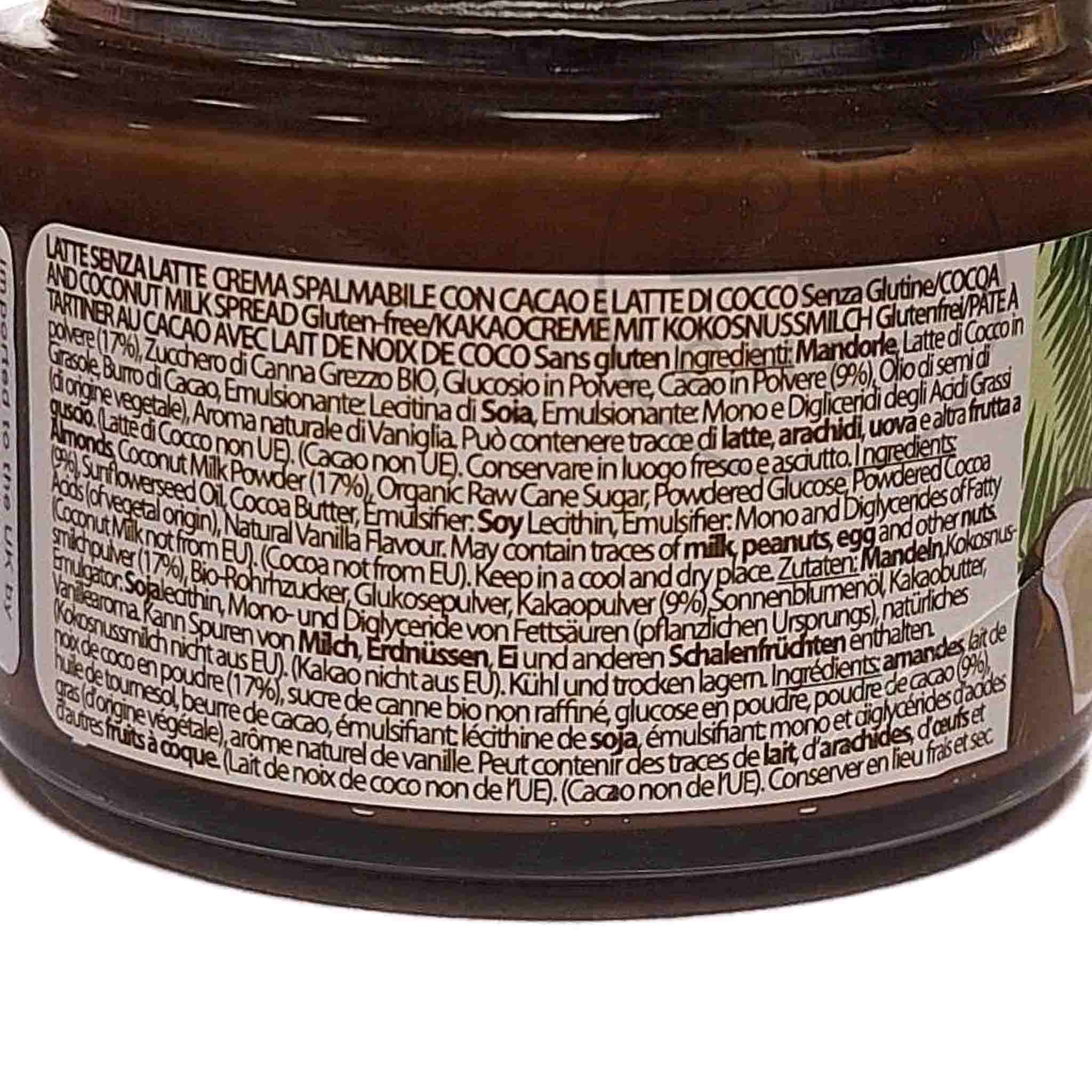 La Perla di Torino Vegan Coconut Milk Chocolate Spread, 150g - Image 2