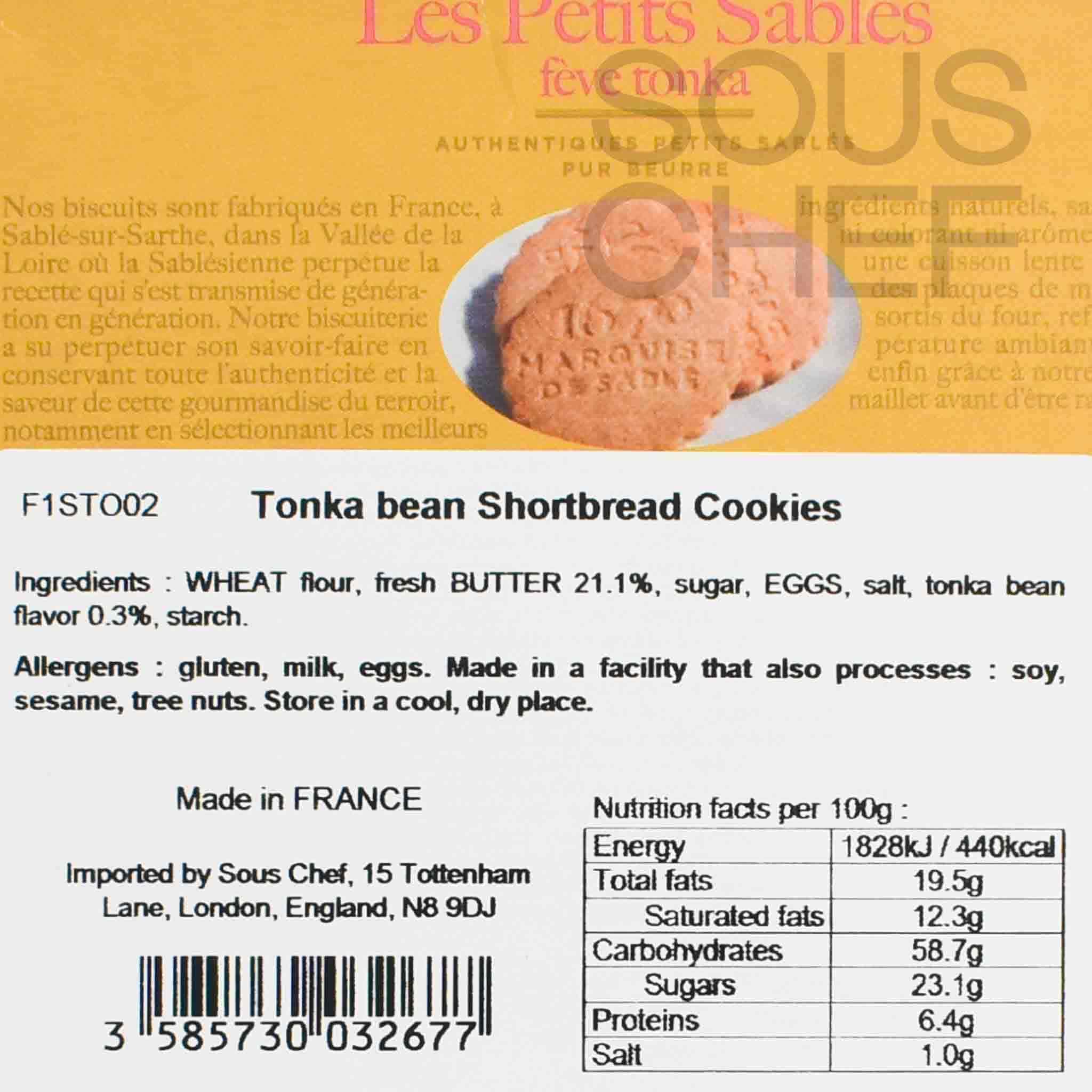 La Sablesienne Sable Biscuits with Tonka Bean, 100g - Image 2