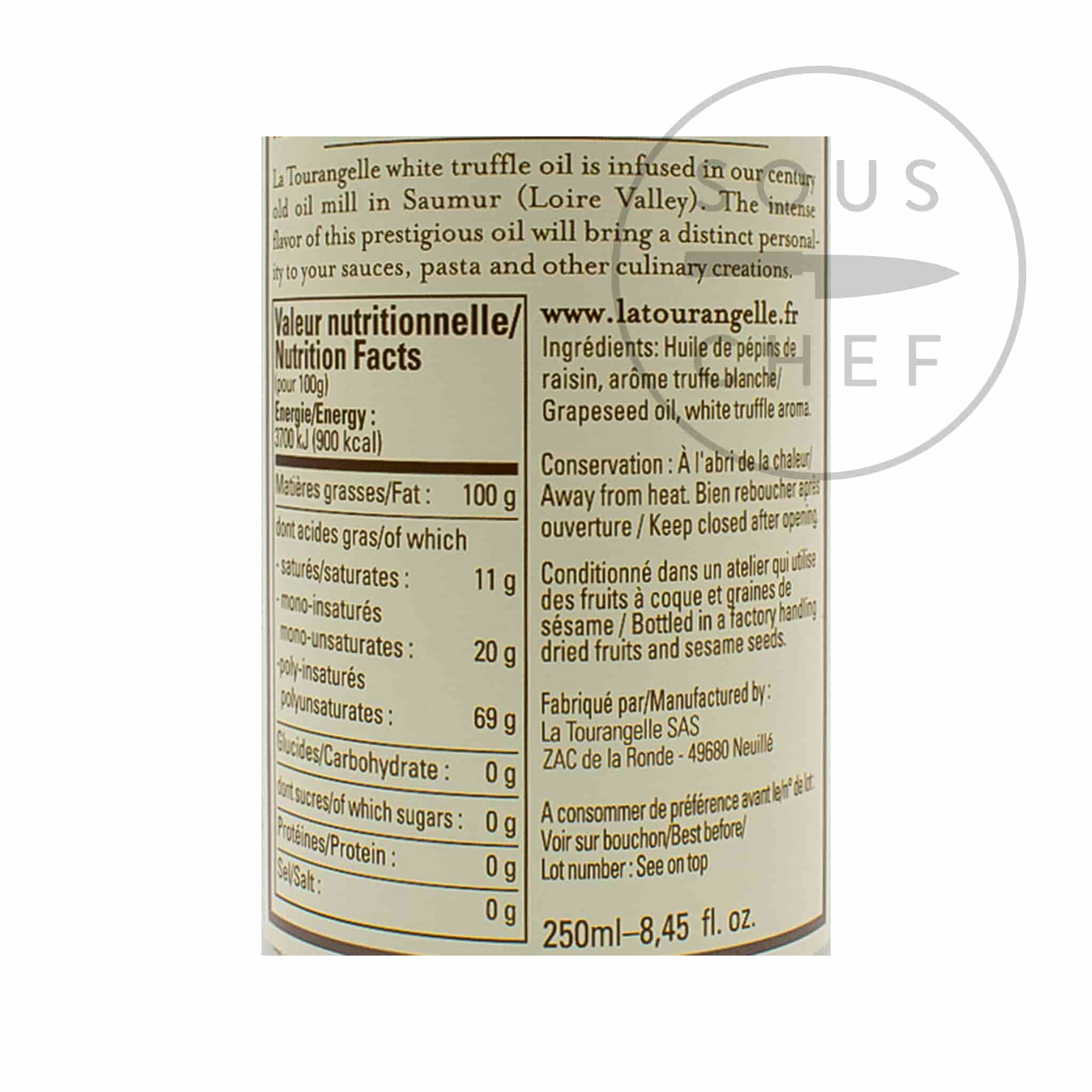La Tourangelle White Truffle Oil, 250ml - Image 2