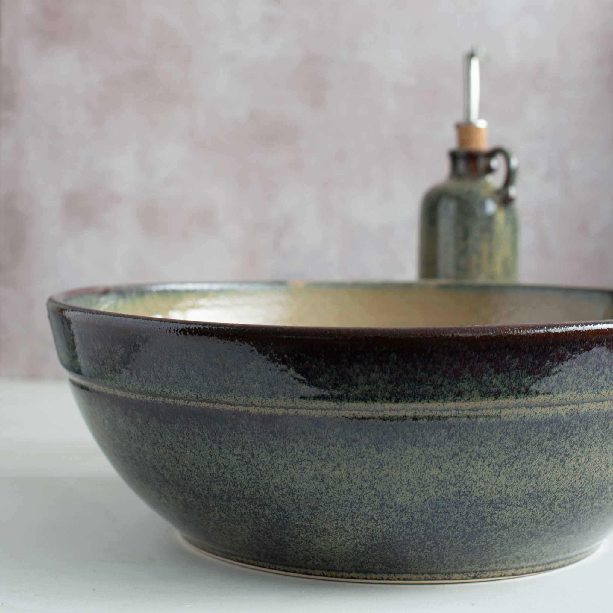 Lagoa Large Handmade Salad Bowl - Image 6