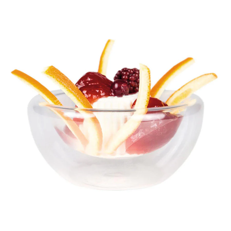 3 x 260ml Large Double-Walled Glass Bowl - Image 3