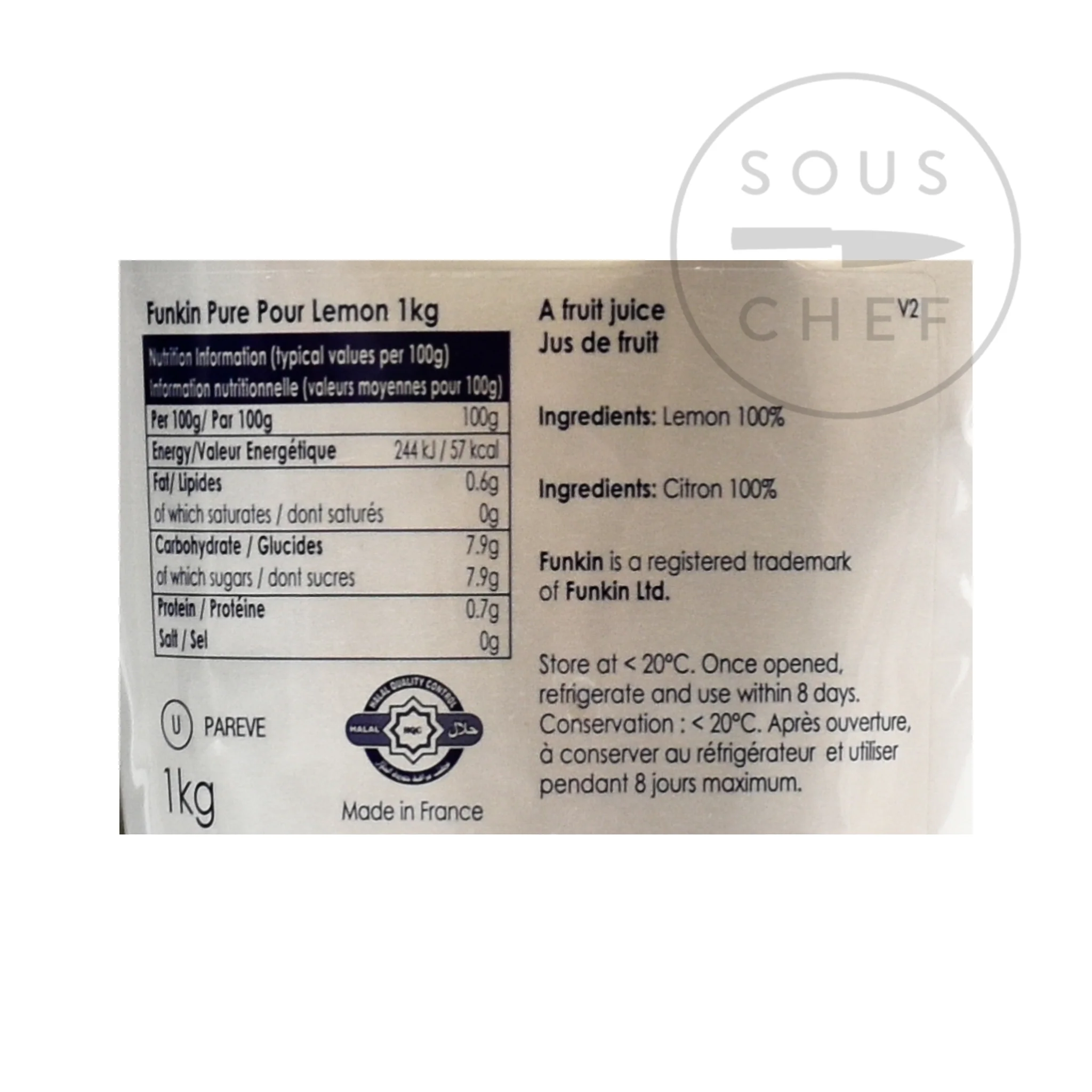 Funkin Lemon Juice, 1kg - Image 3