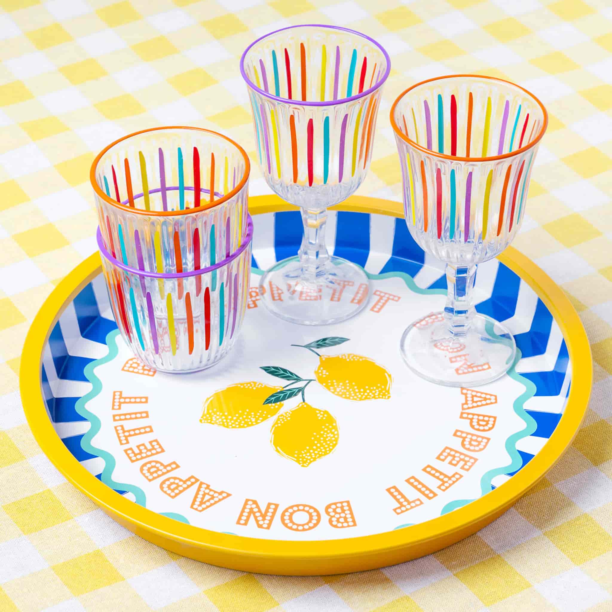Lemon Metal Serving Tray, 31cm - Image 2