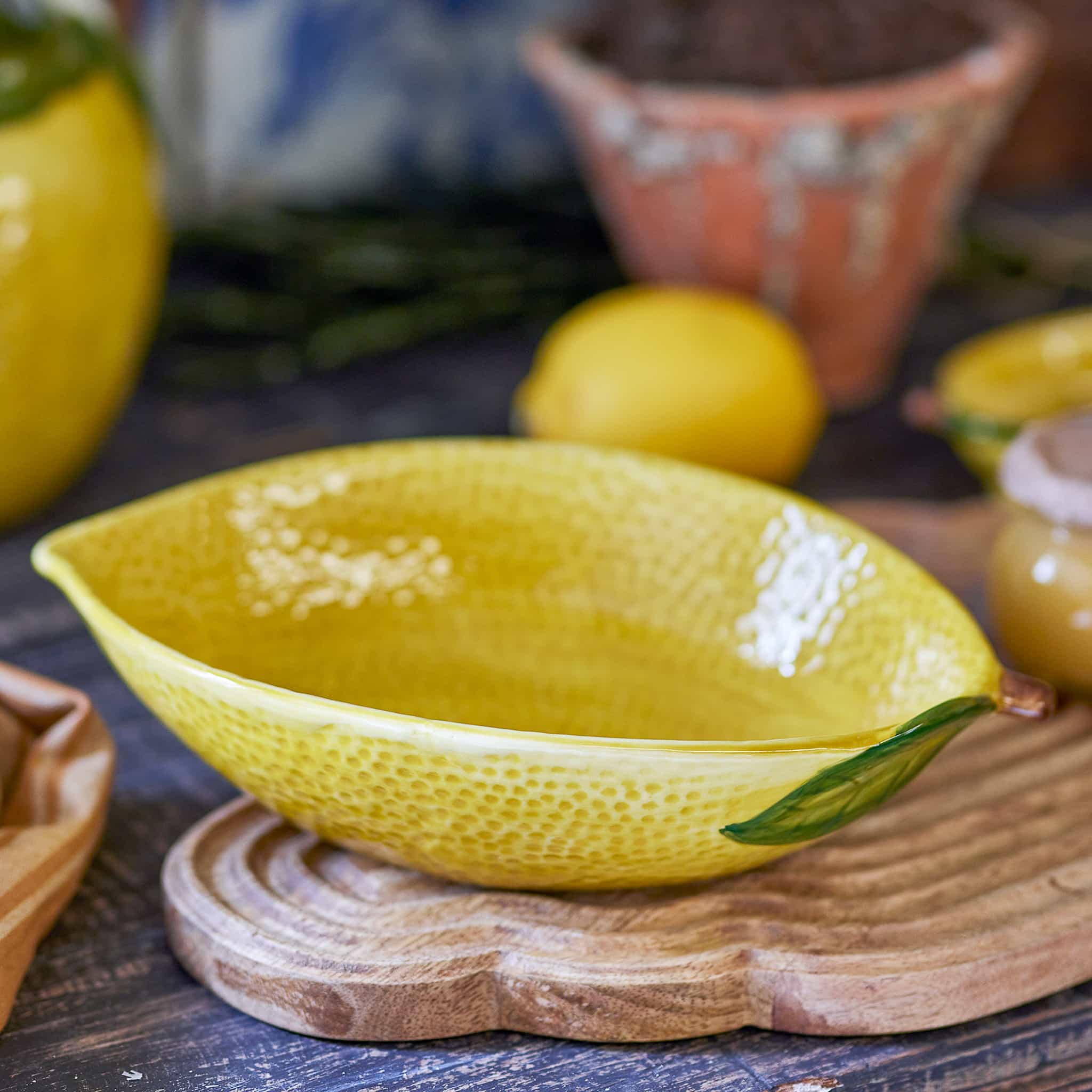 Lemon Shallow Bowl, 26cm - Image 3
