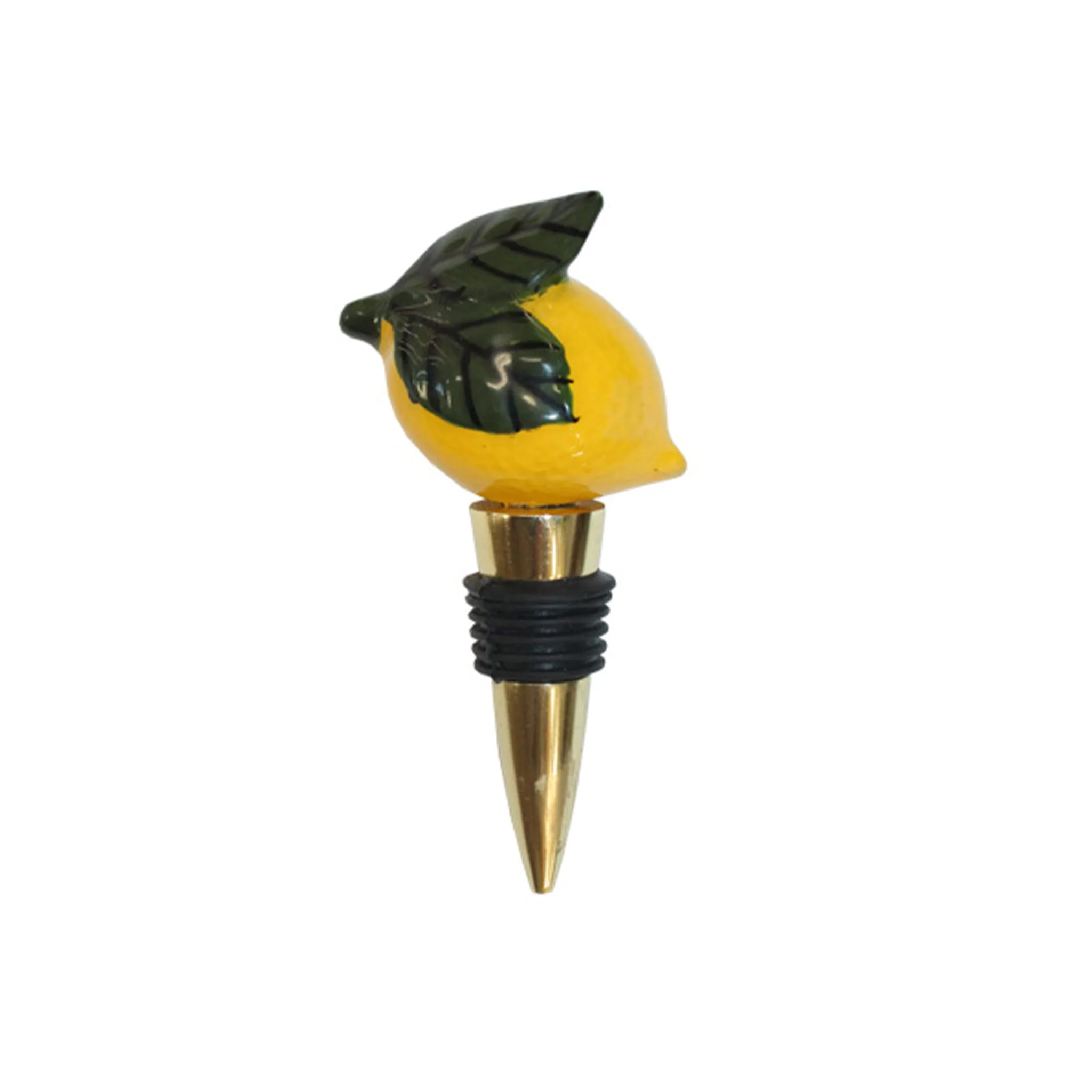 Lemon Shaped Bottle Stopper
