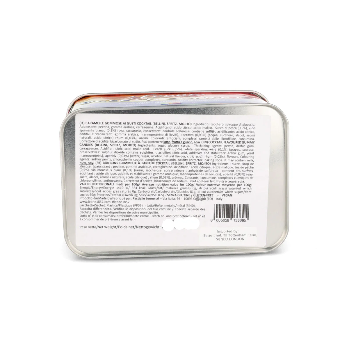 Leone Cocktail Gummy Bears in Gift Tin, 250g - Image 3