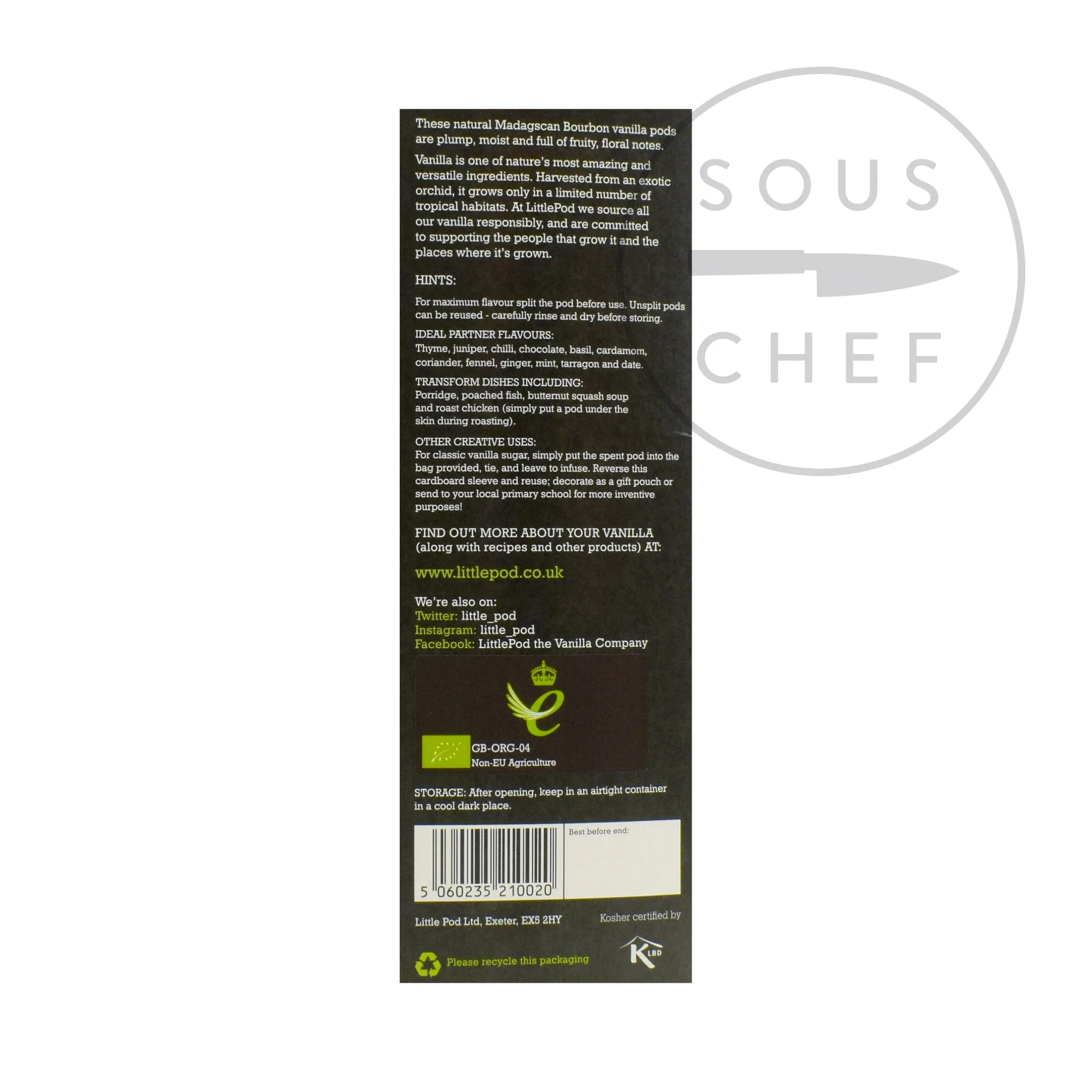Littlepod Organic Madagascan Vanilla Pods - Image 2